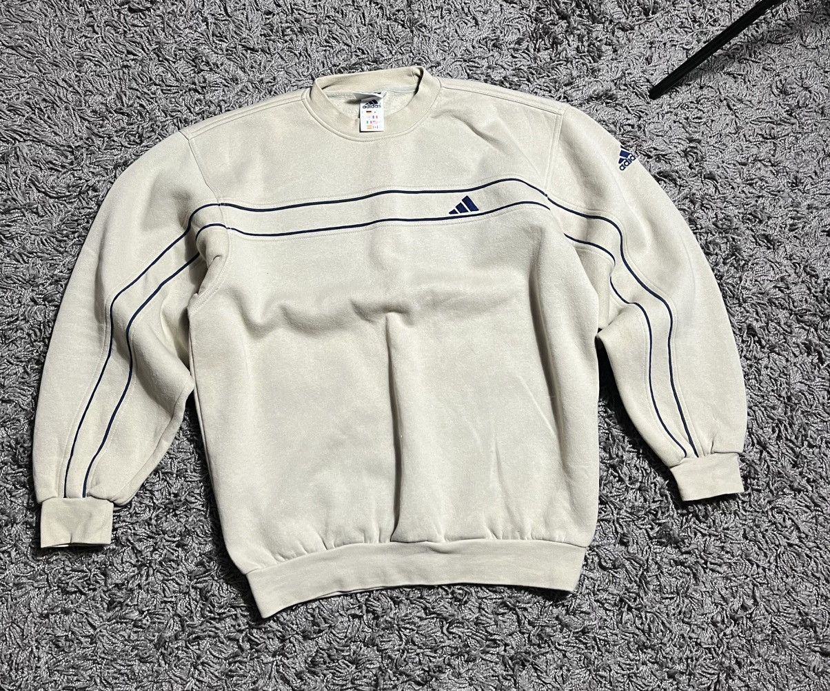 Adidas ADIDAS VINTAGE Y2K BEIGE COTTON SWEATSHIRT Size US M / EU 48-50 / 2 - 1 Thumbnail