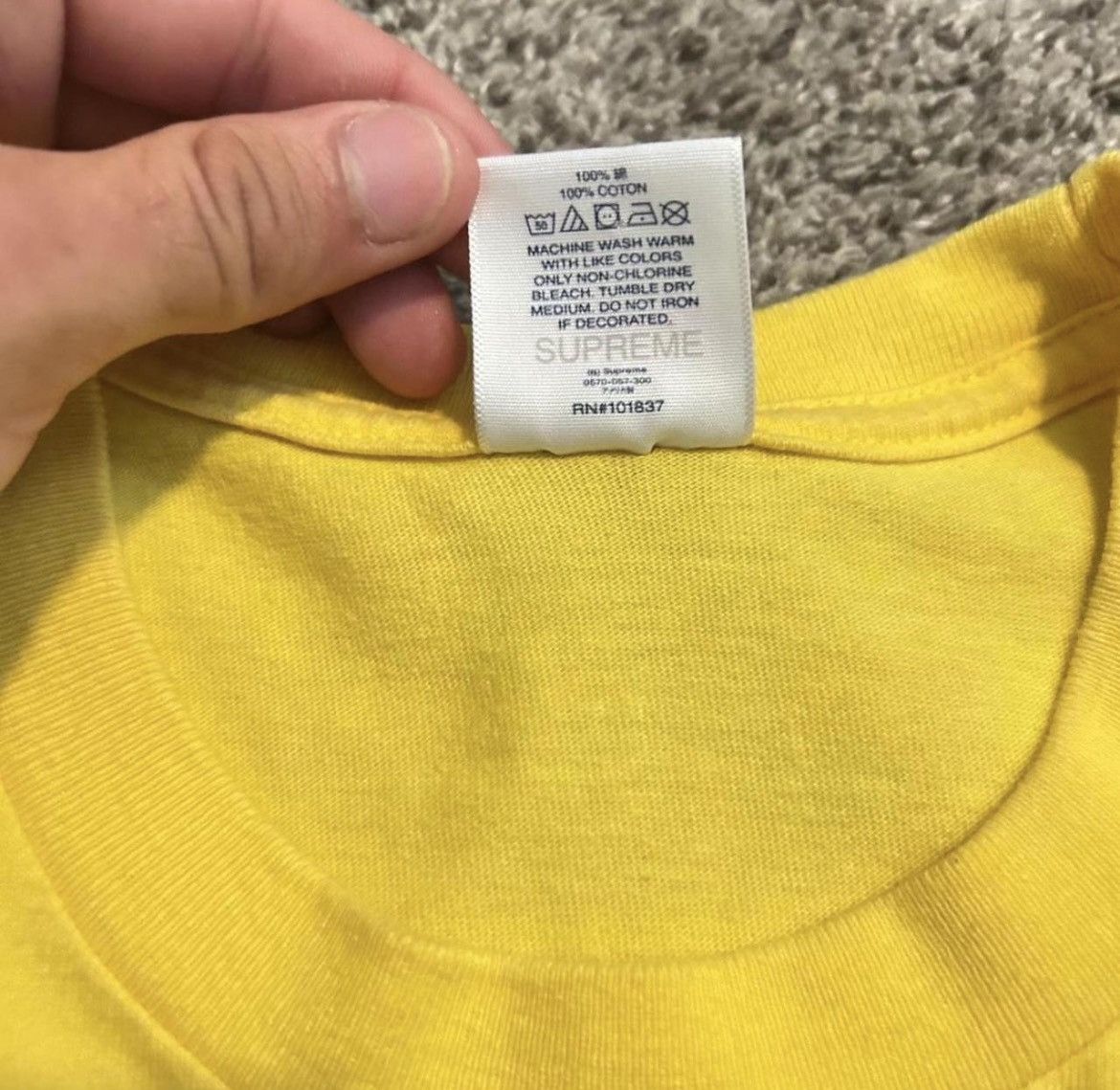 Supreme 2023 Supreme NYC Tee ‘Yellow’ Size US S / EU 44-46 / 1 - 6 Thumbnail