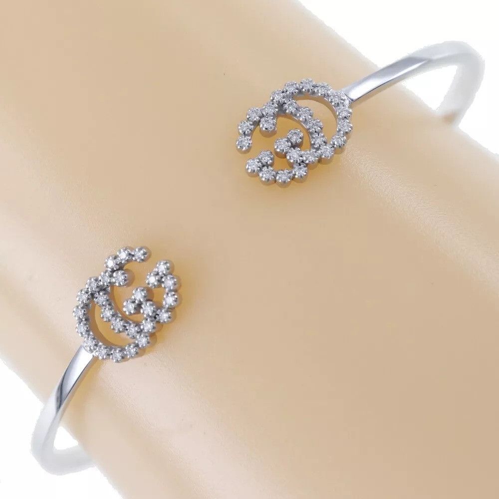 Gucci GUCCI GG running Bangle K18 white gold/diamond Size ONE SIZE - 11 Thumbnail