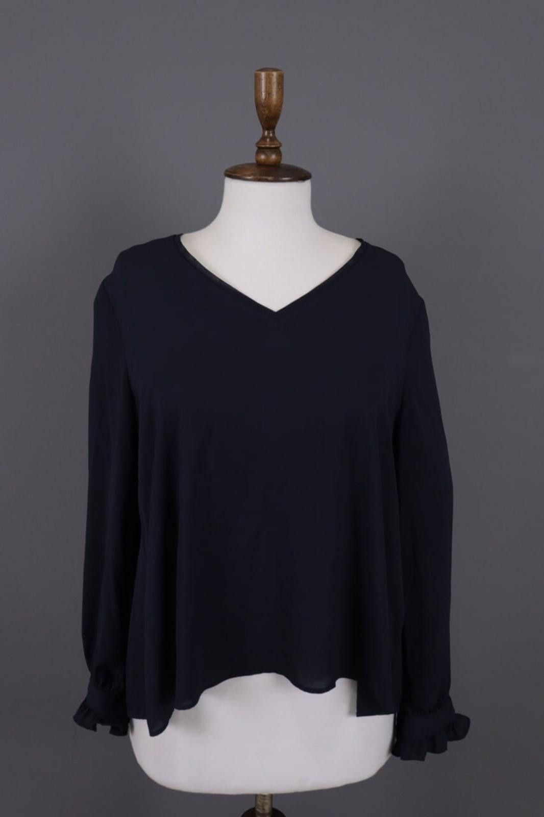 Designer Claudie Pierlot Blue Lagenlook Blouse Shirt Size 40 Size M / US 6-8 / IT 42-44 - 1 Thumbnail