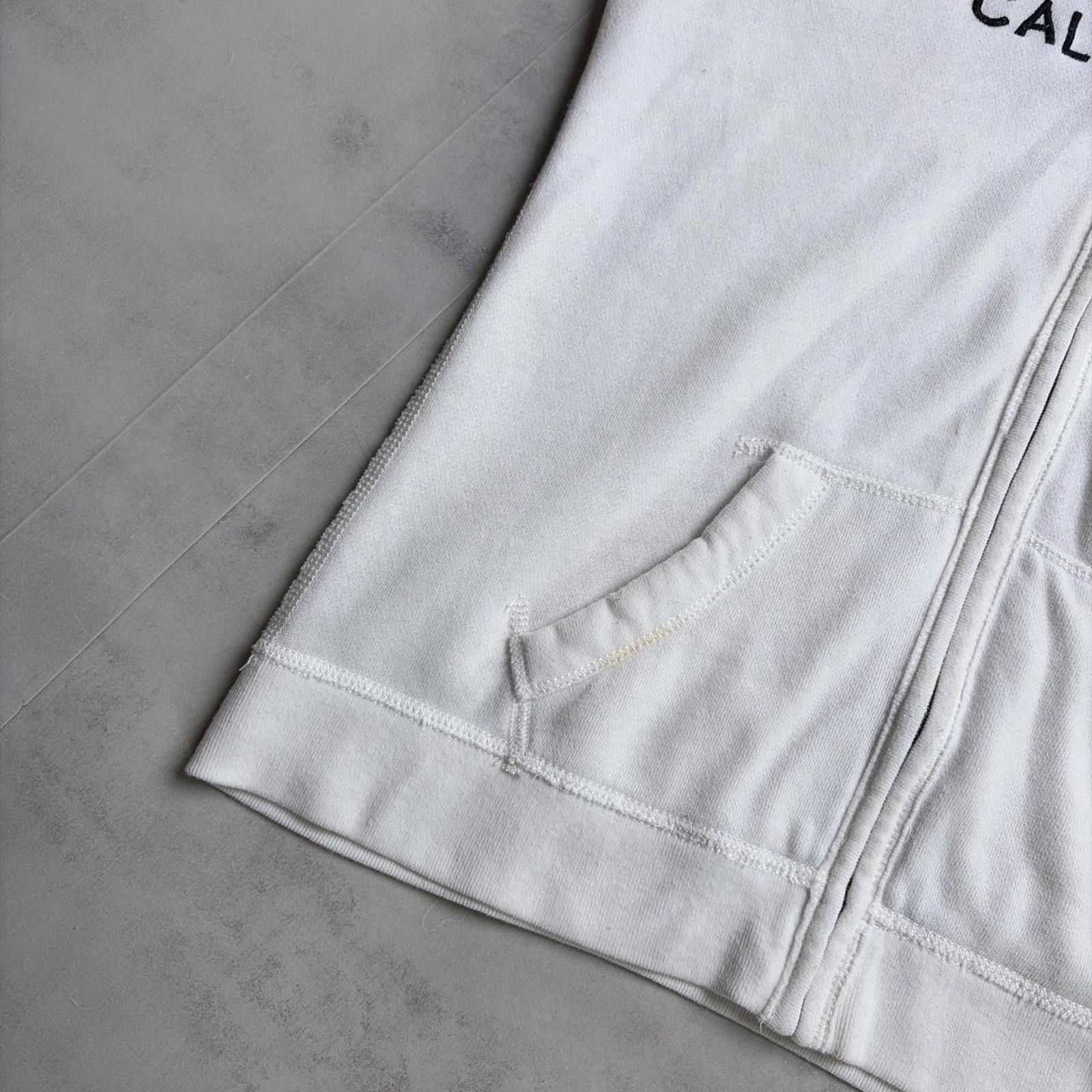 Other Y2K White Hollister Surf Grunge Skater Zip Up Hoodie Size M / US 6-8 / IT 42-44 - 7 Thumbnail