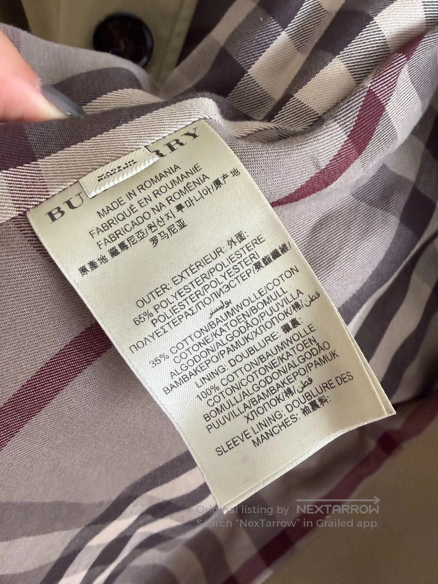 Burberry 1998 Burberry Trench Coat. Size XL / US 12-14 / IT 48-50 - 9 Thumbnail