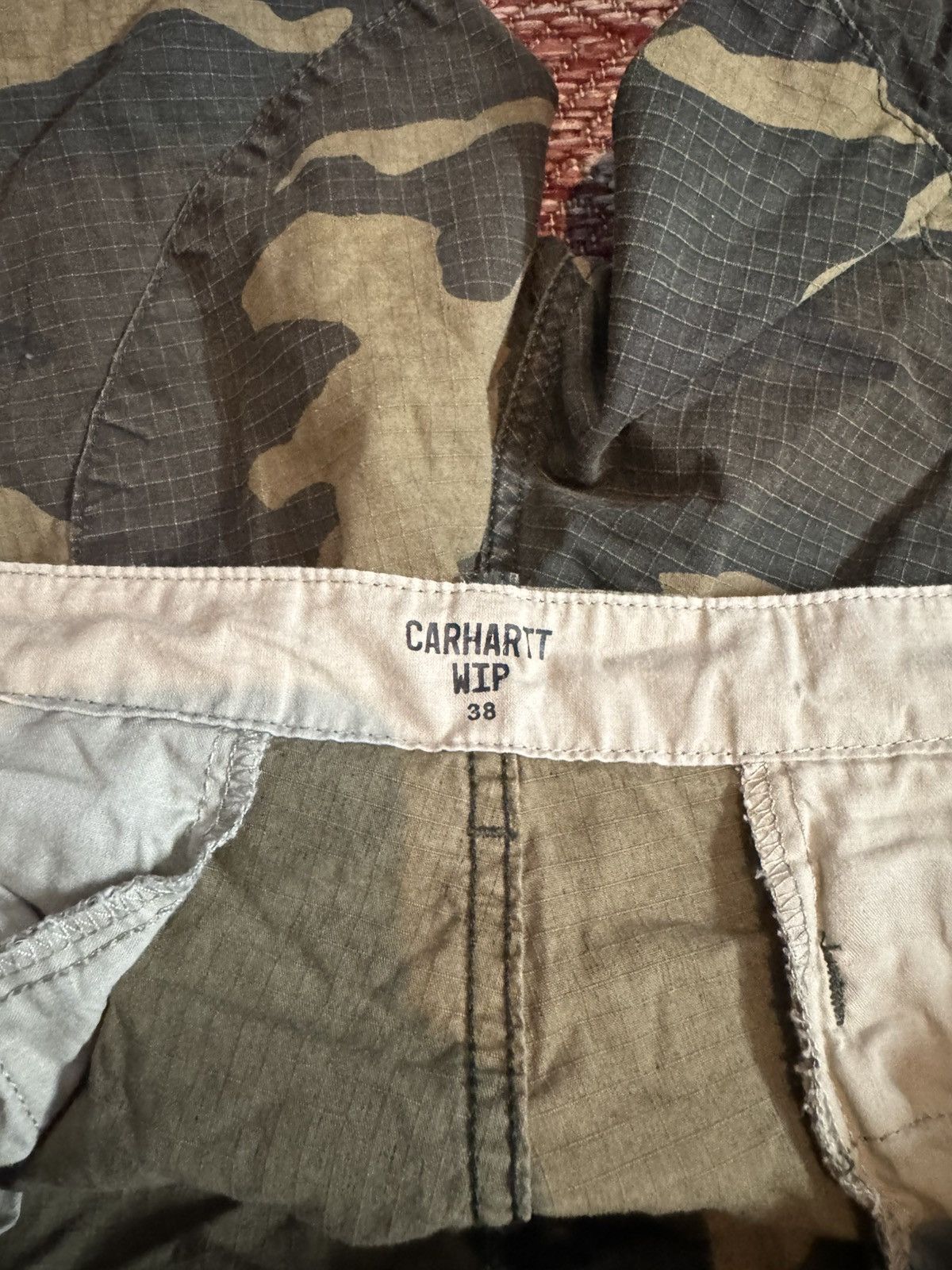Carhartt Wip Carhart WiP Cargo Shorts Camo Sz 38 Rare Size US 36 / EU 52 - 3 Thumbnail