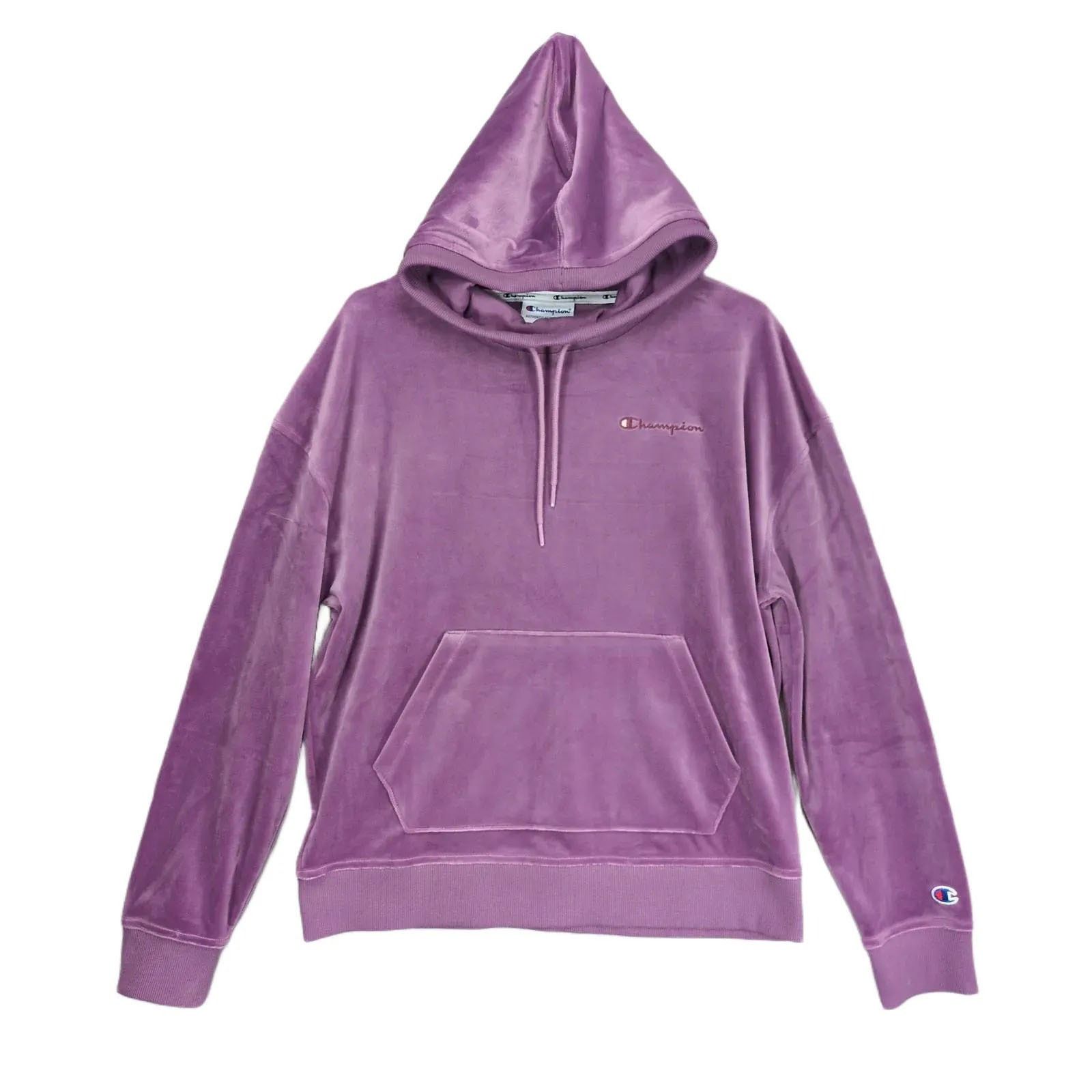 Champion velour hoodie clearance