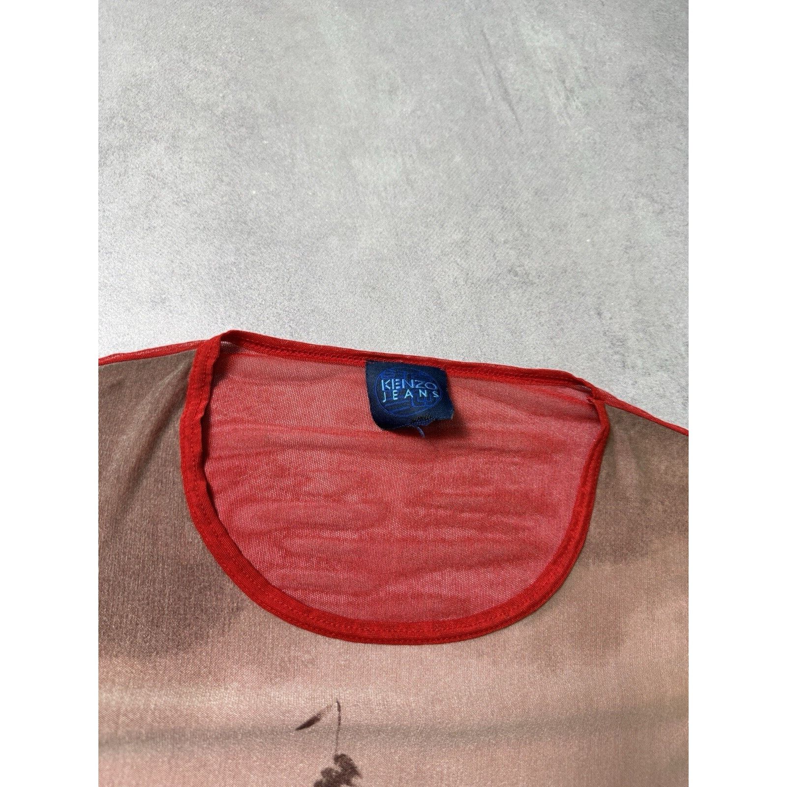Kenzo × Vintage Vintage 90s Kenzo Jeans Blouse Indian Horse Rider Mesh Size L / US 10 / IT 46 - 9 Thumbnail