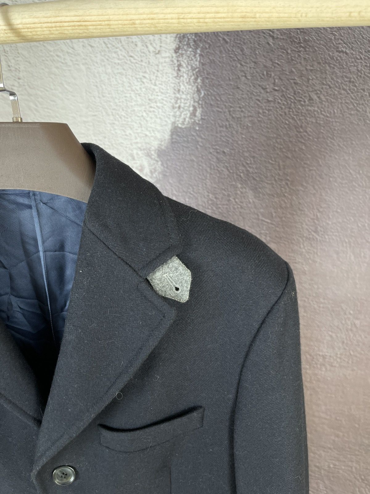 Boggi Boggi Milano navy wool 3 button dress coat Size US M / EU 48-50 / 2 - 4 Thumbnail