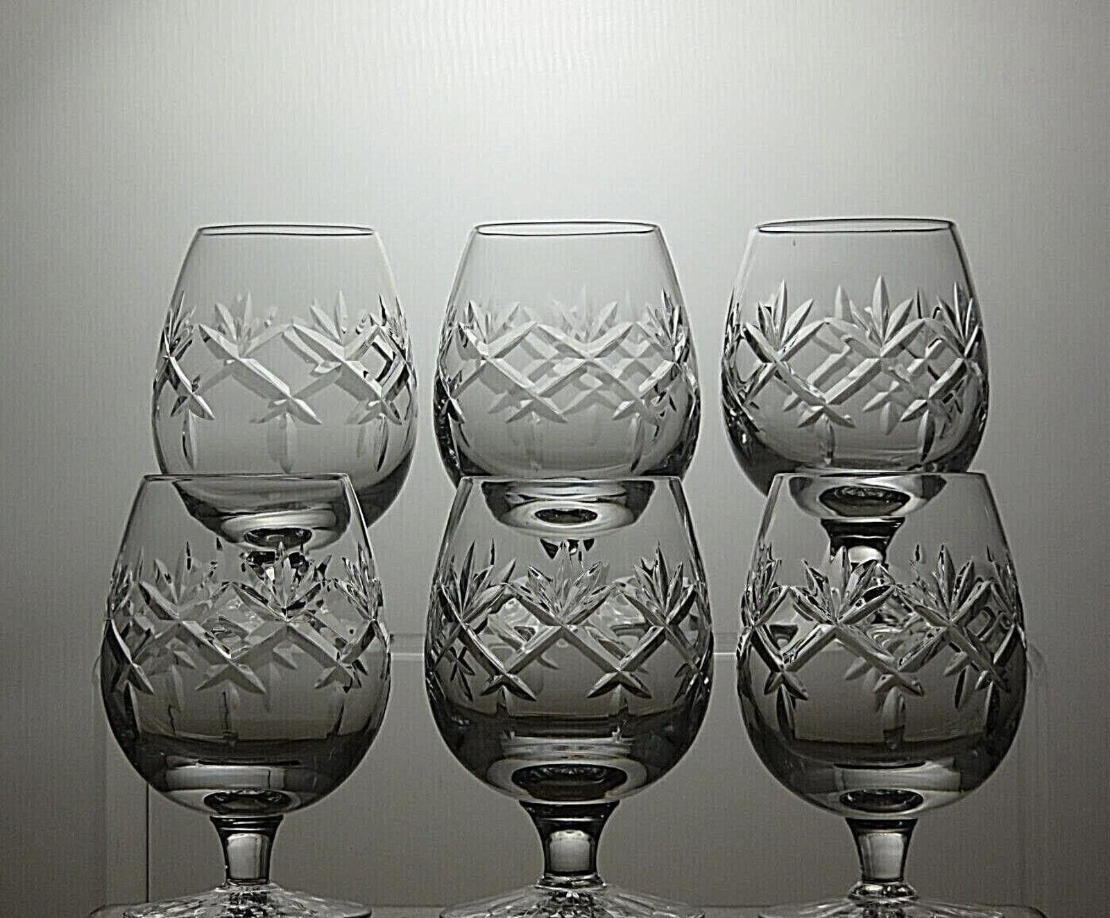 Other 6 x Webb Corbett Crystal Prince Charles Cut Brandy Glasses Size ONE SIZE - 3 Thumbnail
