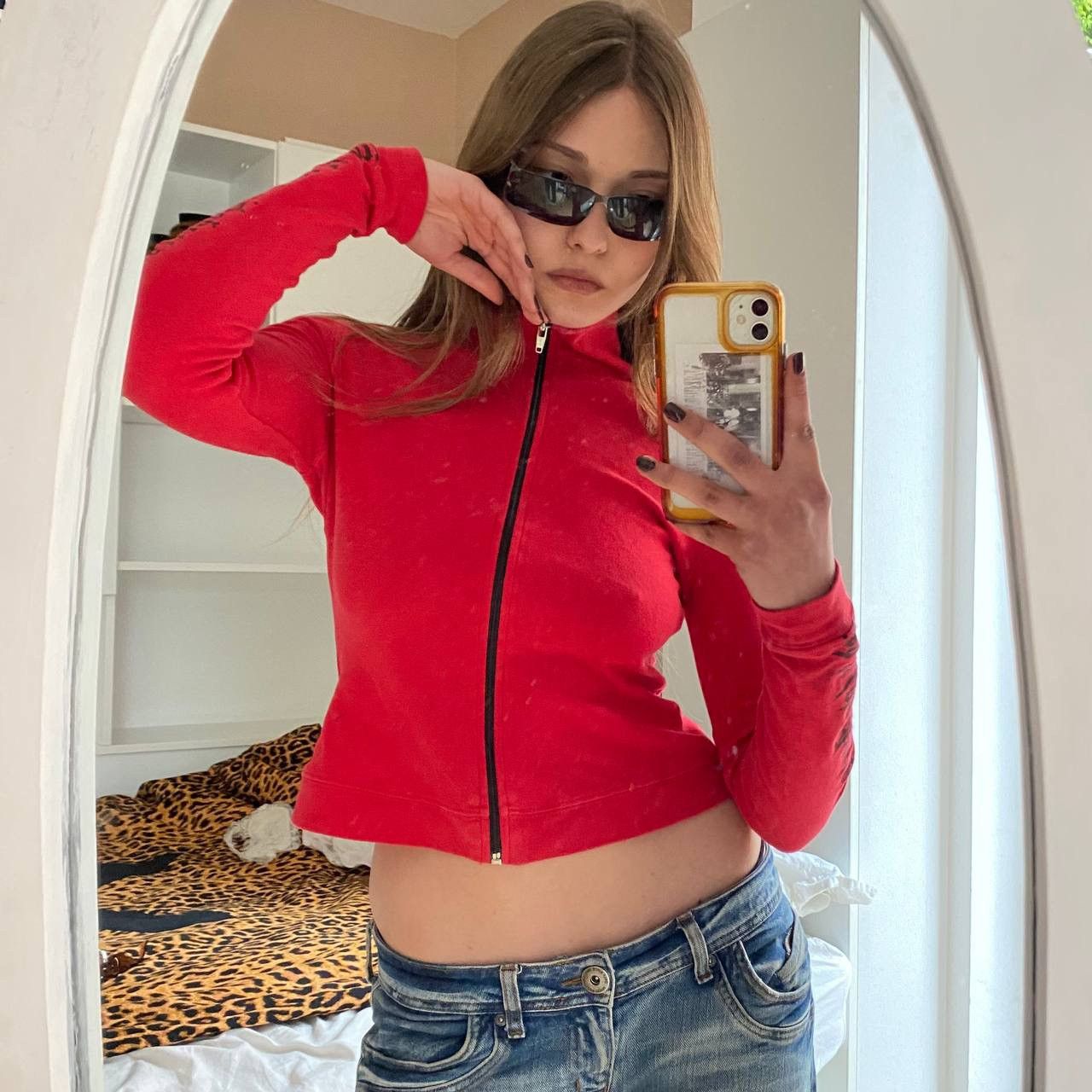 Vintage Red slim-fit track jacket Size S / US 4 / IT 40 - 2 Thumbnail