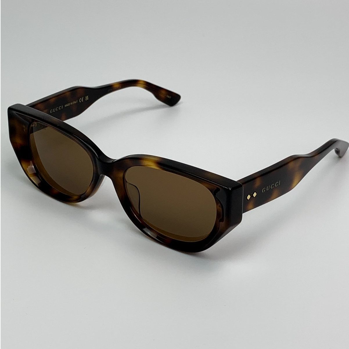 Gucci NEW Gucci GG1532SA 002 Havana Brown Women Authentic Size ONE SIZE - 7 Thumbnail