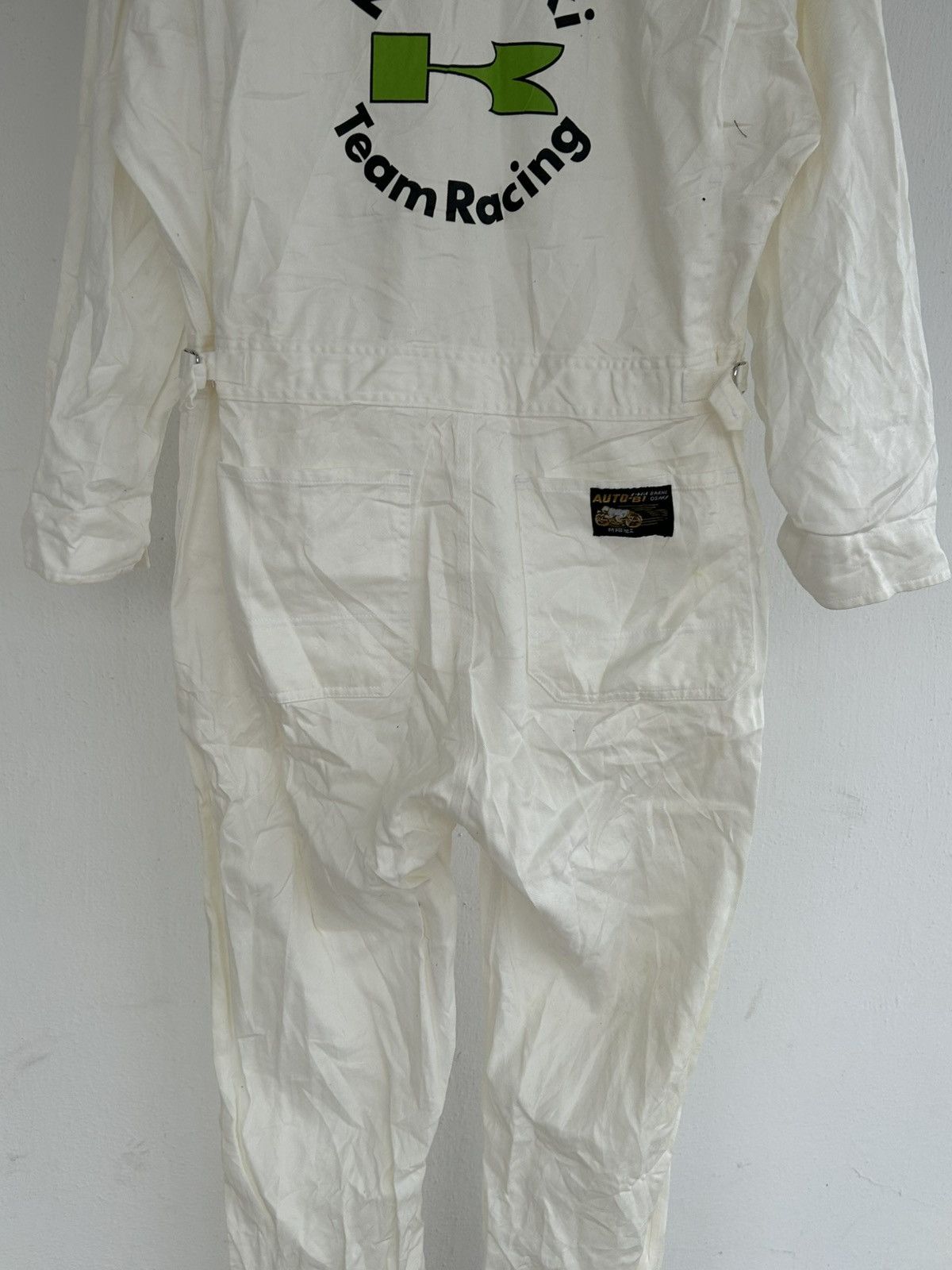 Japanese Brand Kawasaki Team Racing Japan Vintage White Coverall Size US 31 - 11 Thumbnail