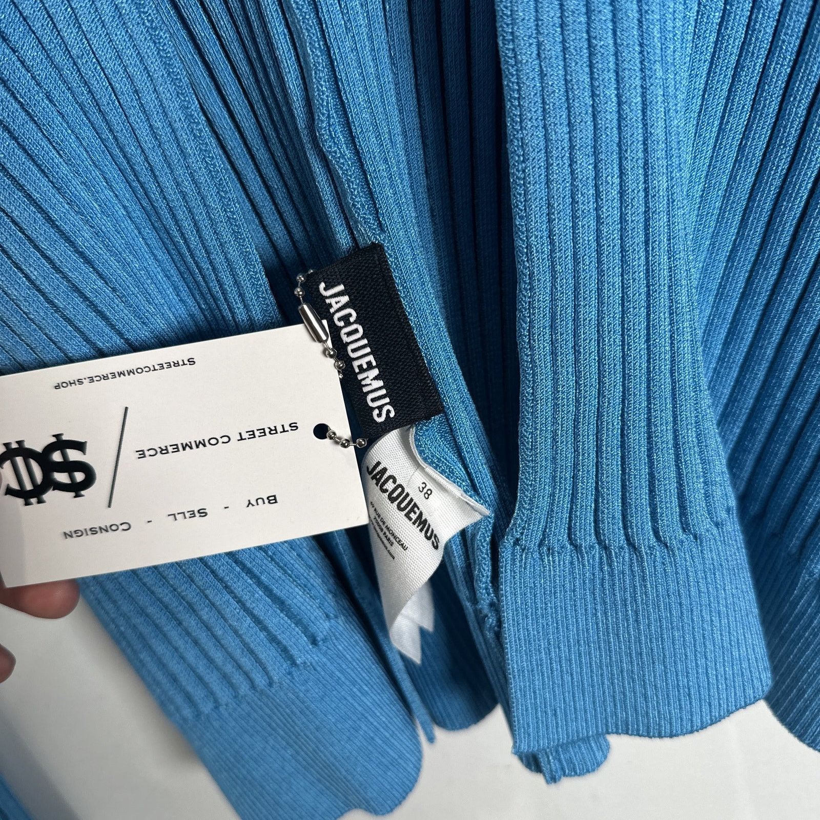 Jacquemus Jacquemus La Maille Pralu Cropped Cardigan Light Blue Size S Size S / US 4 / IT 40 - 5 Thumbnail