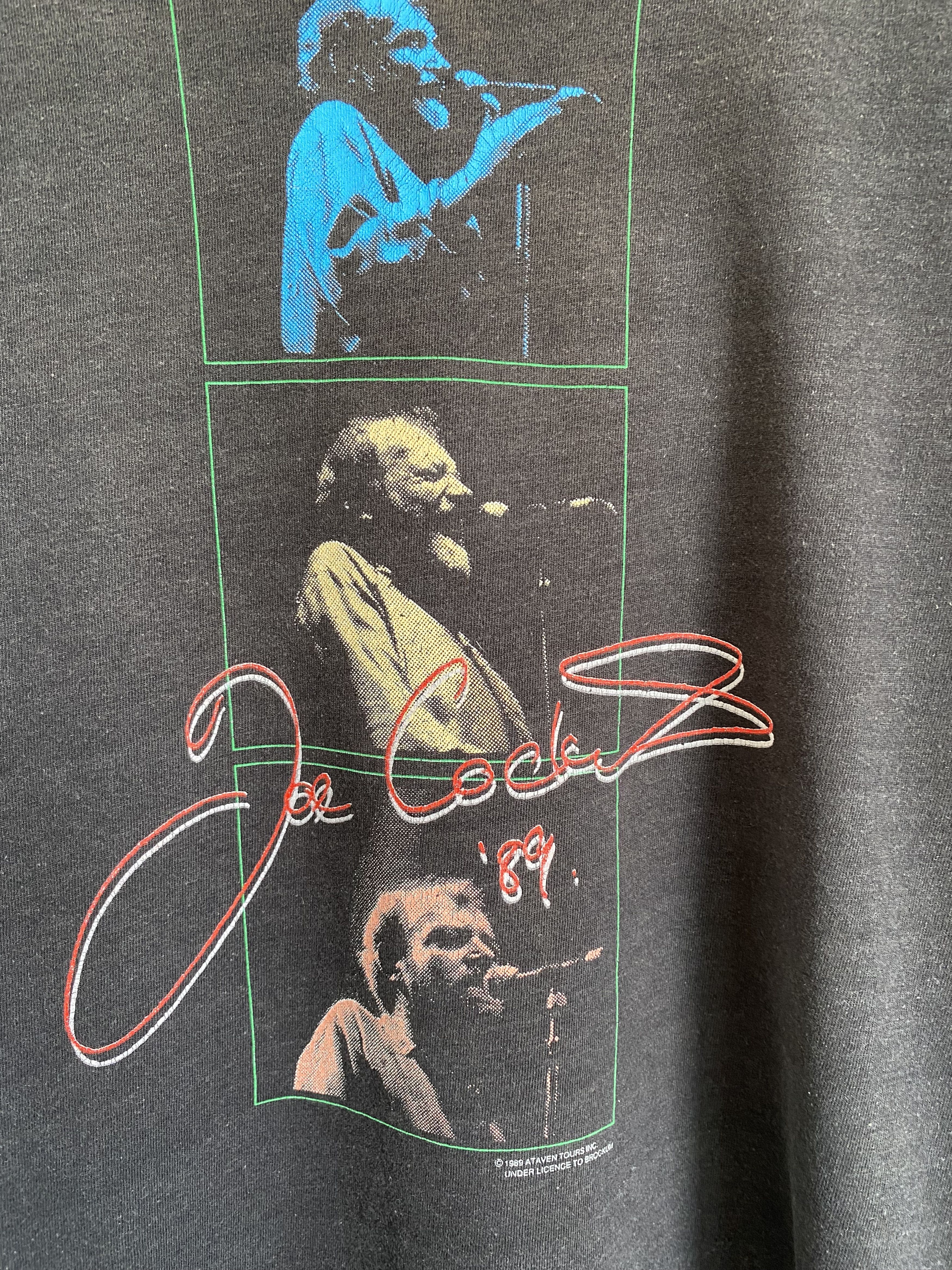 Band Tees × Vintage Vintage 1989 Joe Cocker world tour t-shirt Size US L / EU 52-54 / 3 - 2 Thumbnail