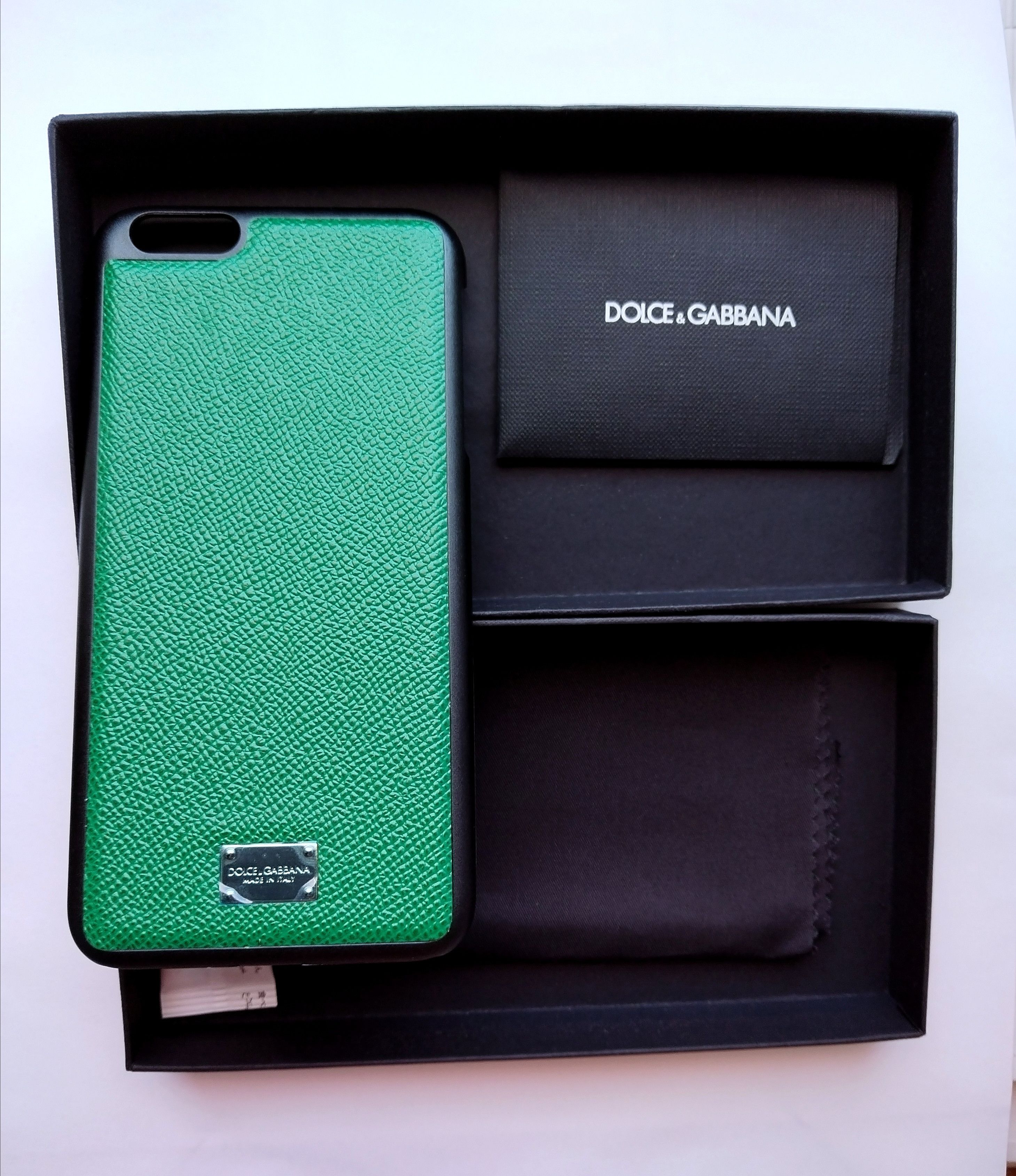Dolce & Gabbana iphone 7/8 Plus case green saffiano leather Size ONE SIZE - 15 Thumbnail