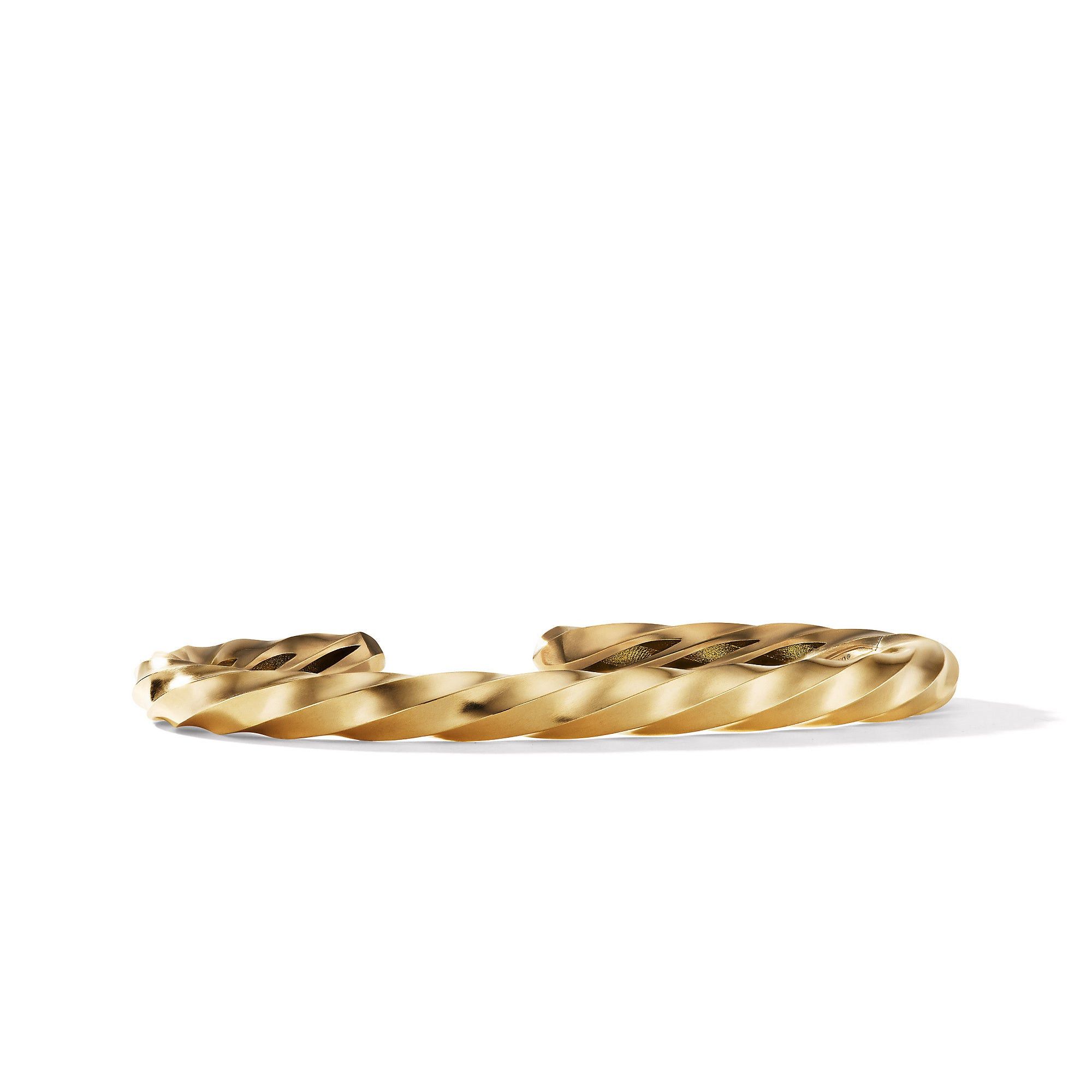 David Yurman oc11z1025 B14632D Cable Edge Cuff Bracelet in 18K in Golden Size ONE SIZE - 1 Thumbnail