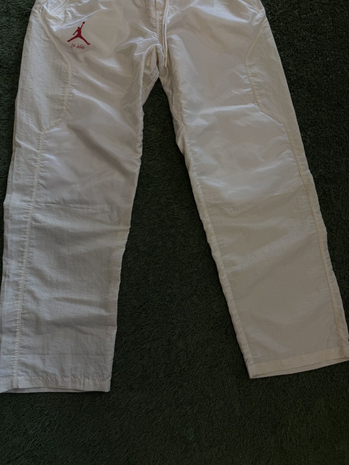 Jordan Brand × Off-White Off White Jordan Cream Sail Sweatpants Size Large Size US 33 - 2 Thumbnail