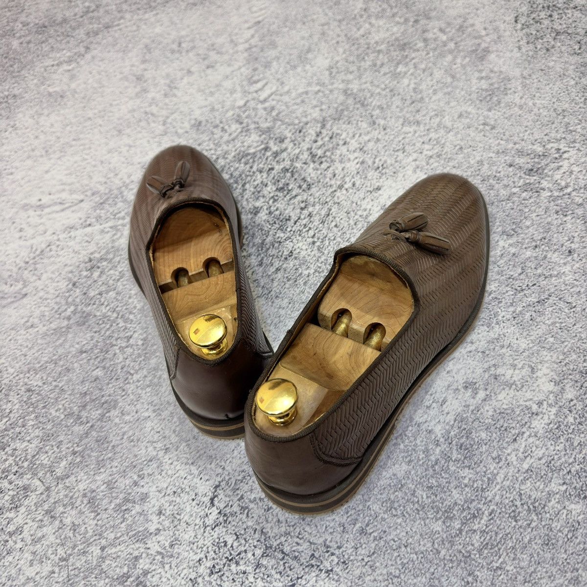 Designer × NAVYBOOT Navyboot Brown Leather Tassel Loafers US9 UK8 EU42 27cm Size US 9 / EU 42 - 9 Thumbnail