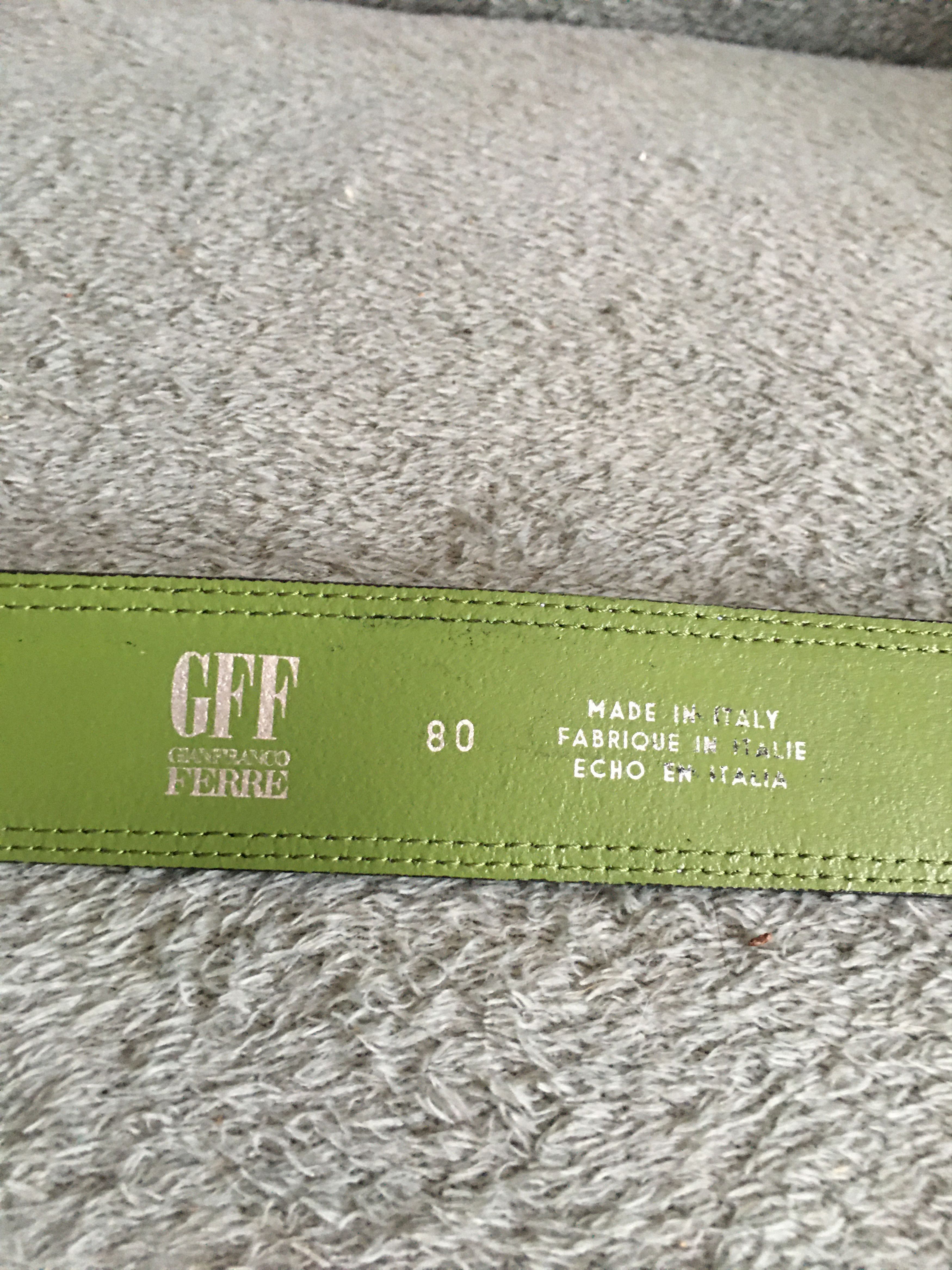 Gianfranco Ferre Gianfranco Ferre Leather Metal Chain Belt Size 80 Size ONE SIZE - 7 Thumbnail