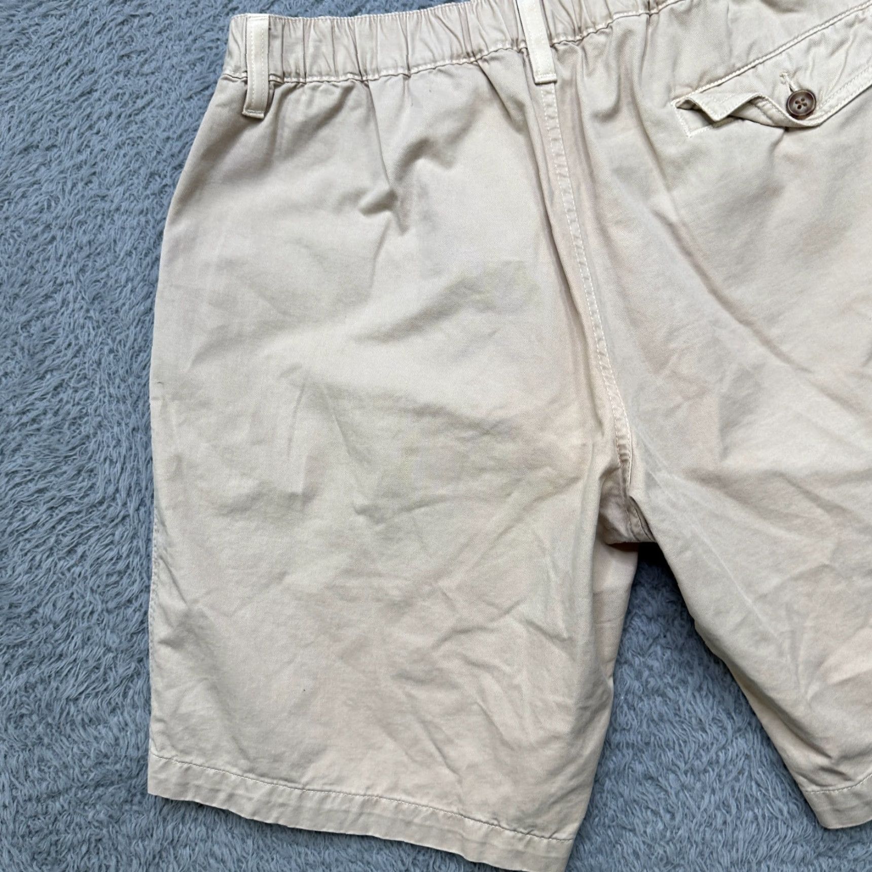 Chubbies Chubbies Short Mens Large Beige Elastic Waist Casual Shirt Pants? Size US 33 - 5 Thumbnail