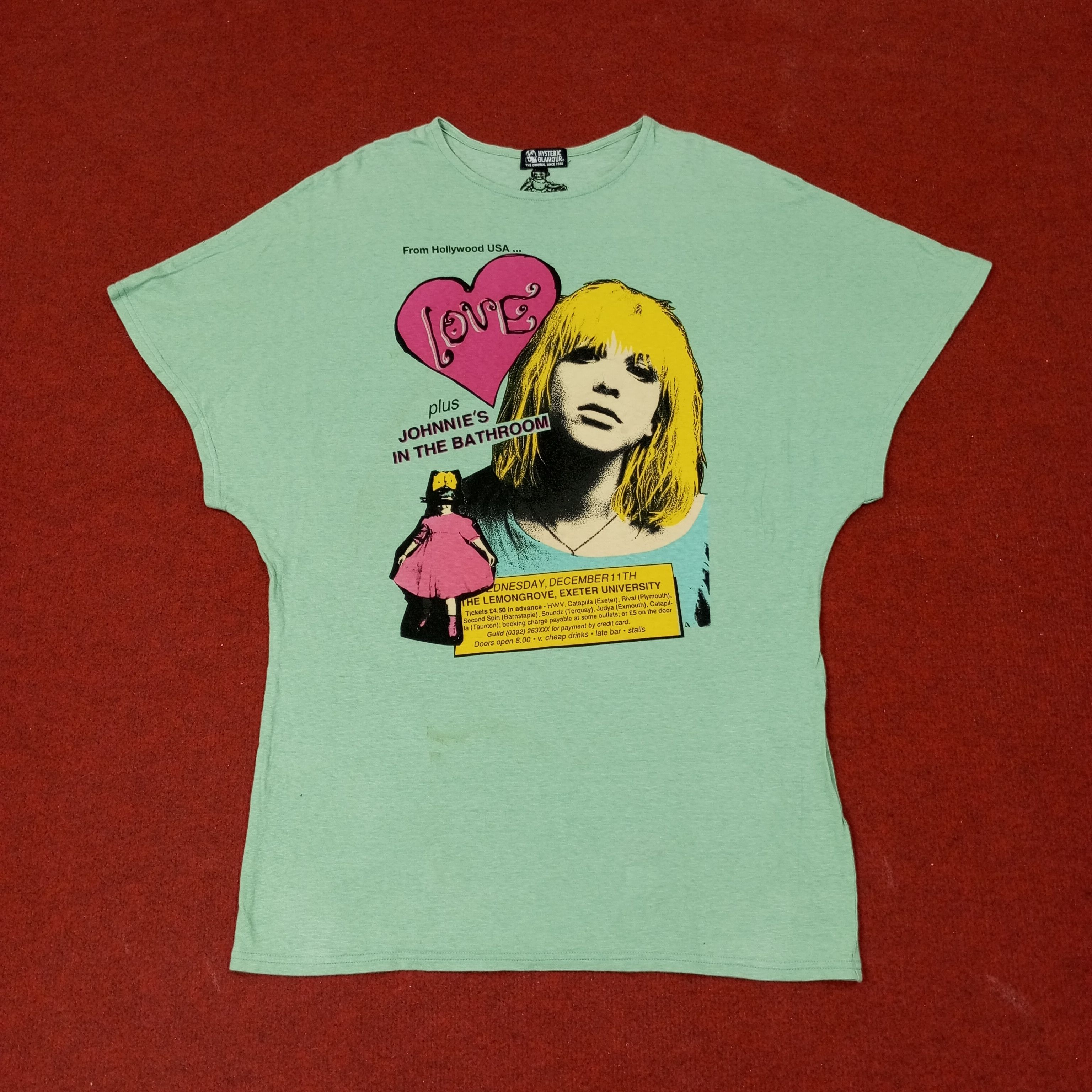 Hysteric Glamour Hysteric Glamour Courtney Love Japanese Brand Tshirt c249n16 Size M / US 6-8 / IT 42-44 - 1 Thumbnail