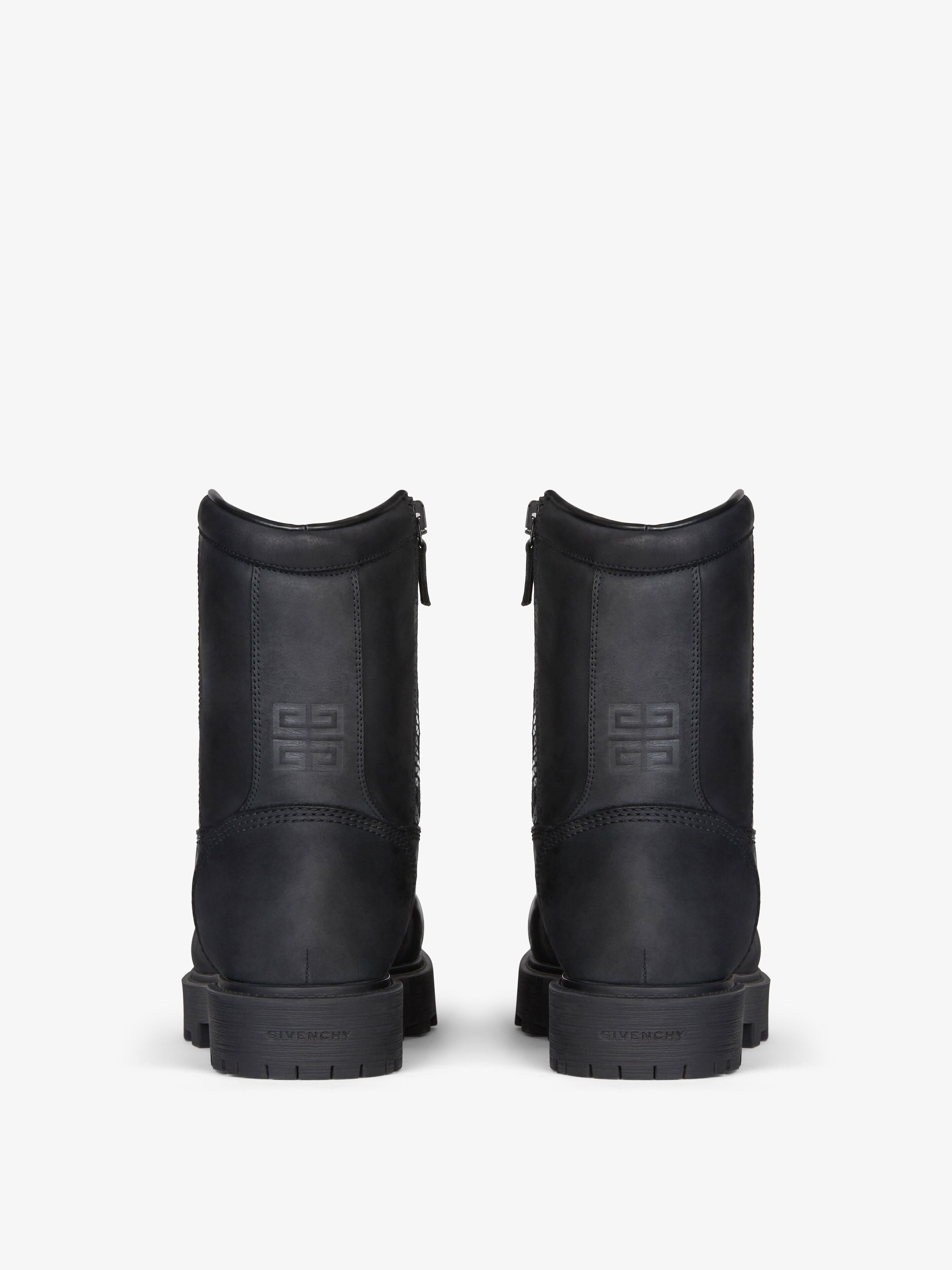 Givenchy o1srvl11e0225 Storm Ankle Boots In Nubuck With Zip in Black Size US 10 / EU 43 - 5 Thumbnail