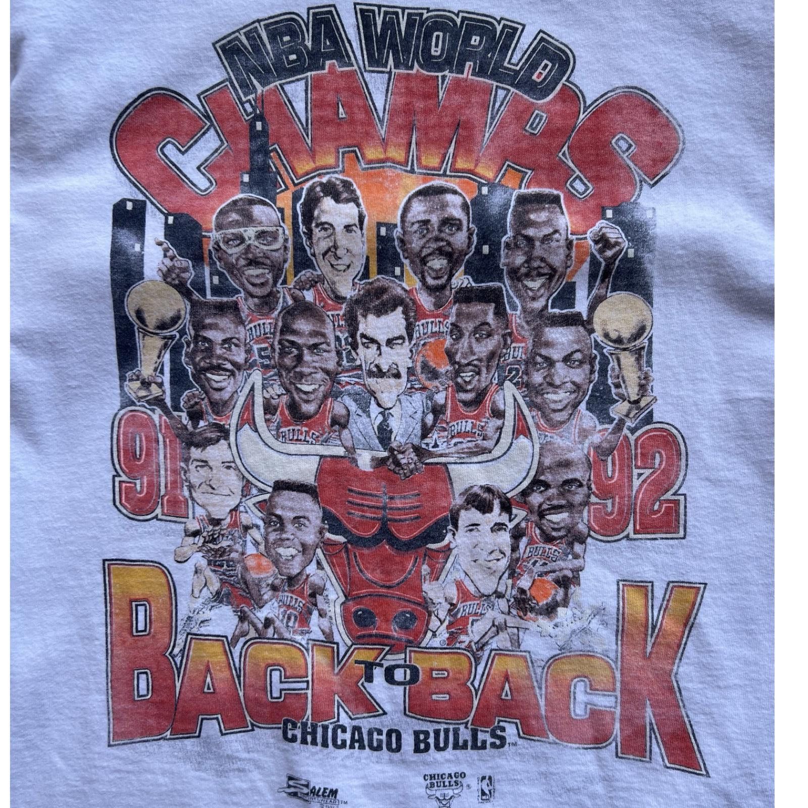 Fruit Of The Loom 1992 Chicago Bulls Champs Vintage Rare Size US M / EU 48-50 / 2 - 2 Thumbnail