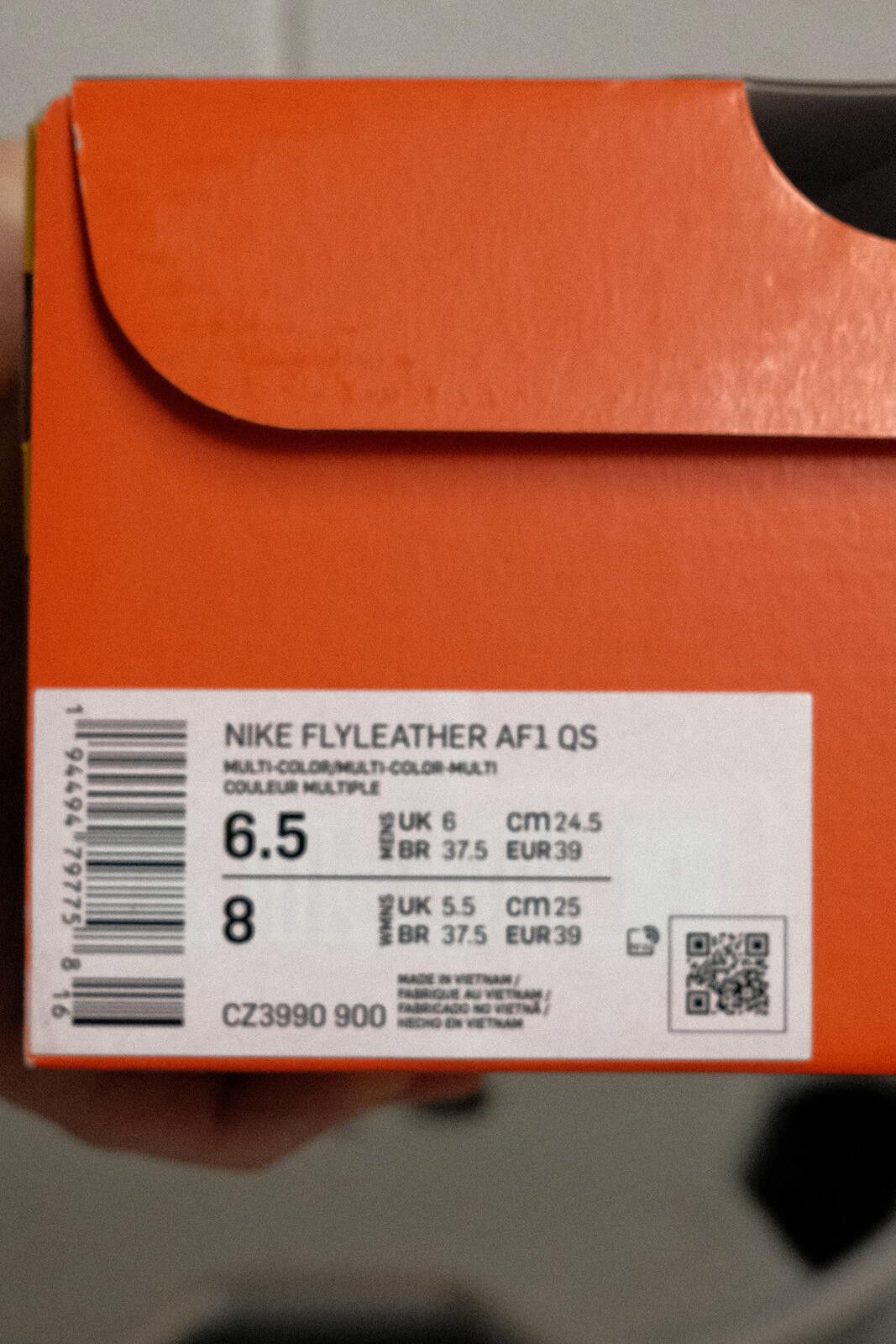 Nike Nike Flyleather AF1 QS Multi-Color Sneakers Size 6.5 Women Size ONE SIZE - 4 Thumbnail