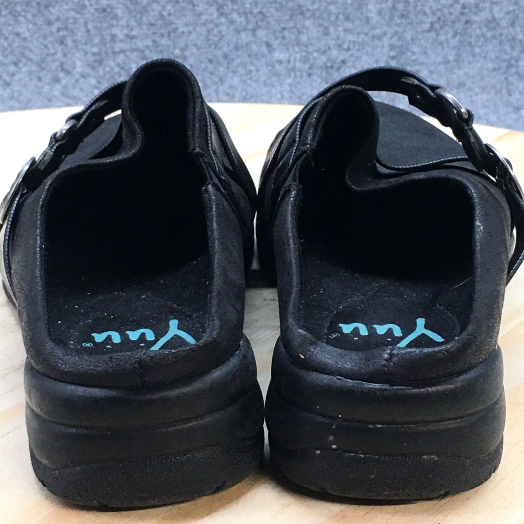 CLOSED Yuu Shoes Womens 8 Edaline Clogs Black Faux Leather Closed Toe Casual Low Top M Width Size M / US 6-8 / IT 42-44 - 7 Thumbnail