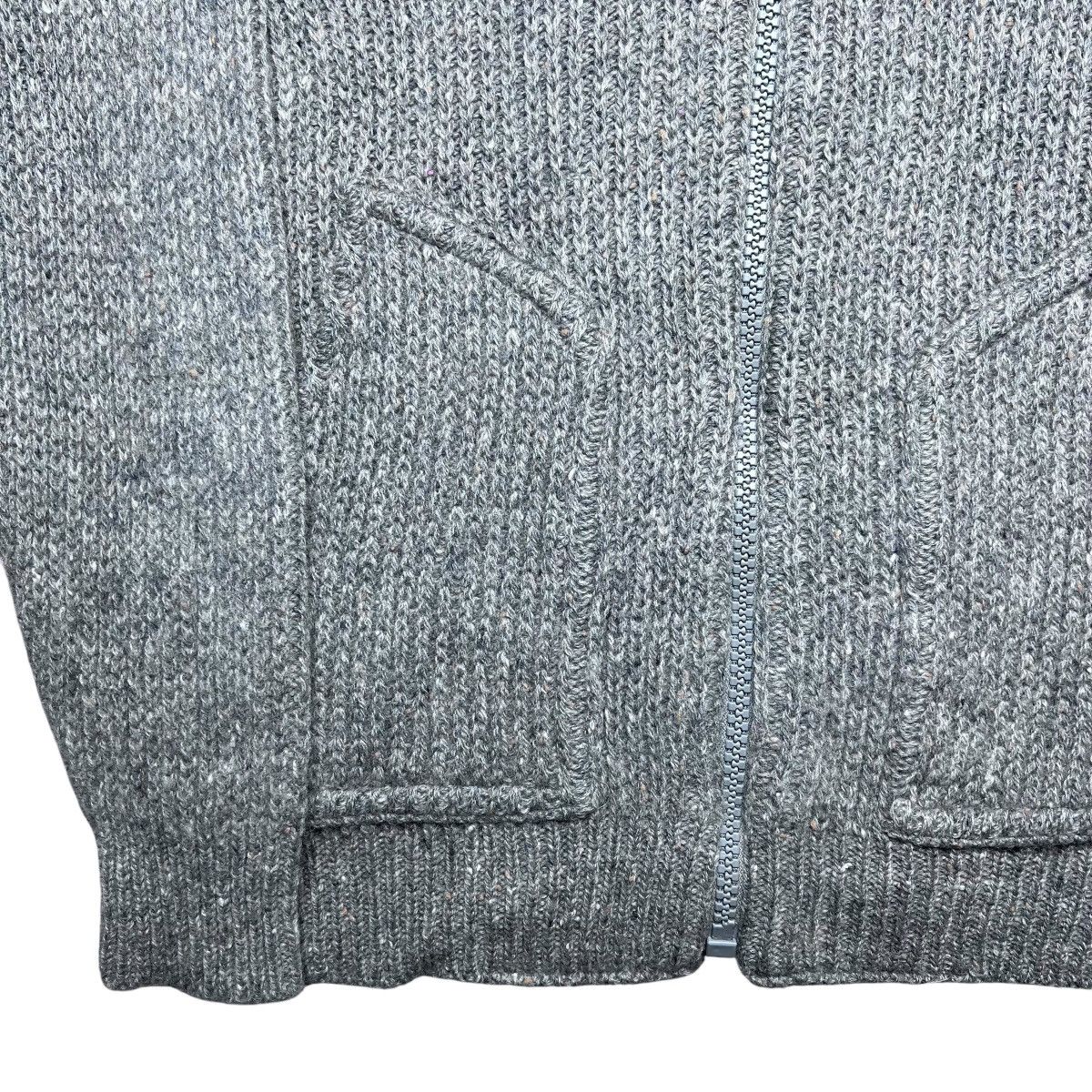 Pendleton × Vintage Vintage 80s Pendleton Shetland Wool Grey Zip Up Knit Sweater Size US M / EU 48-50 / 2 - 16 Thumbnail