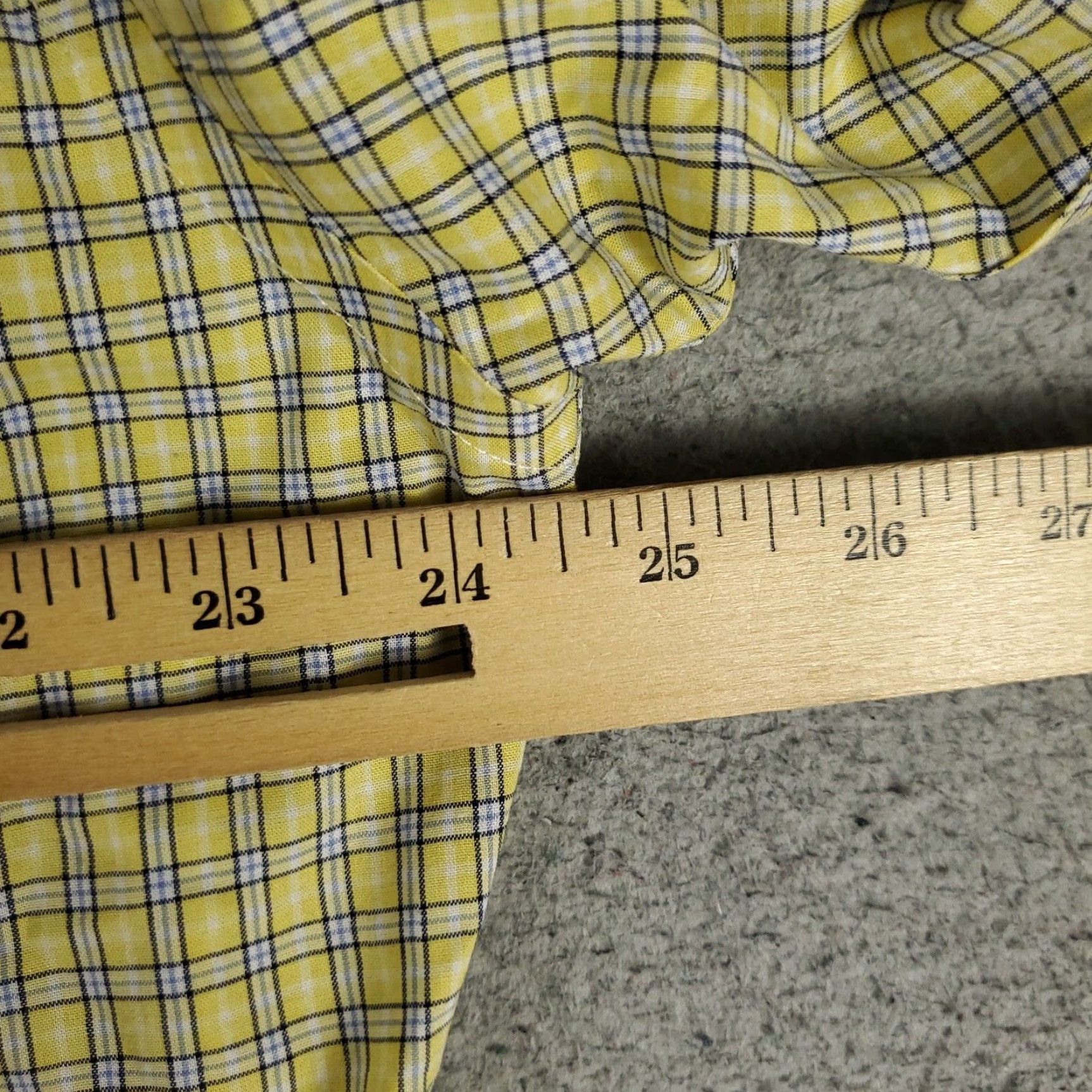 Ralph Lauren Ralph Lauren Yellow Plaid Dress Shirt Men's 16 Long Sleeve Button-Down Regular Fit Size 42R - 5 Thumbnail