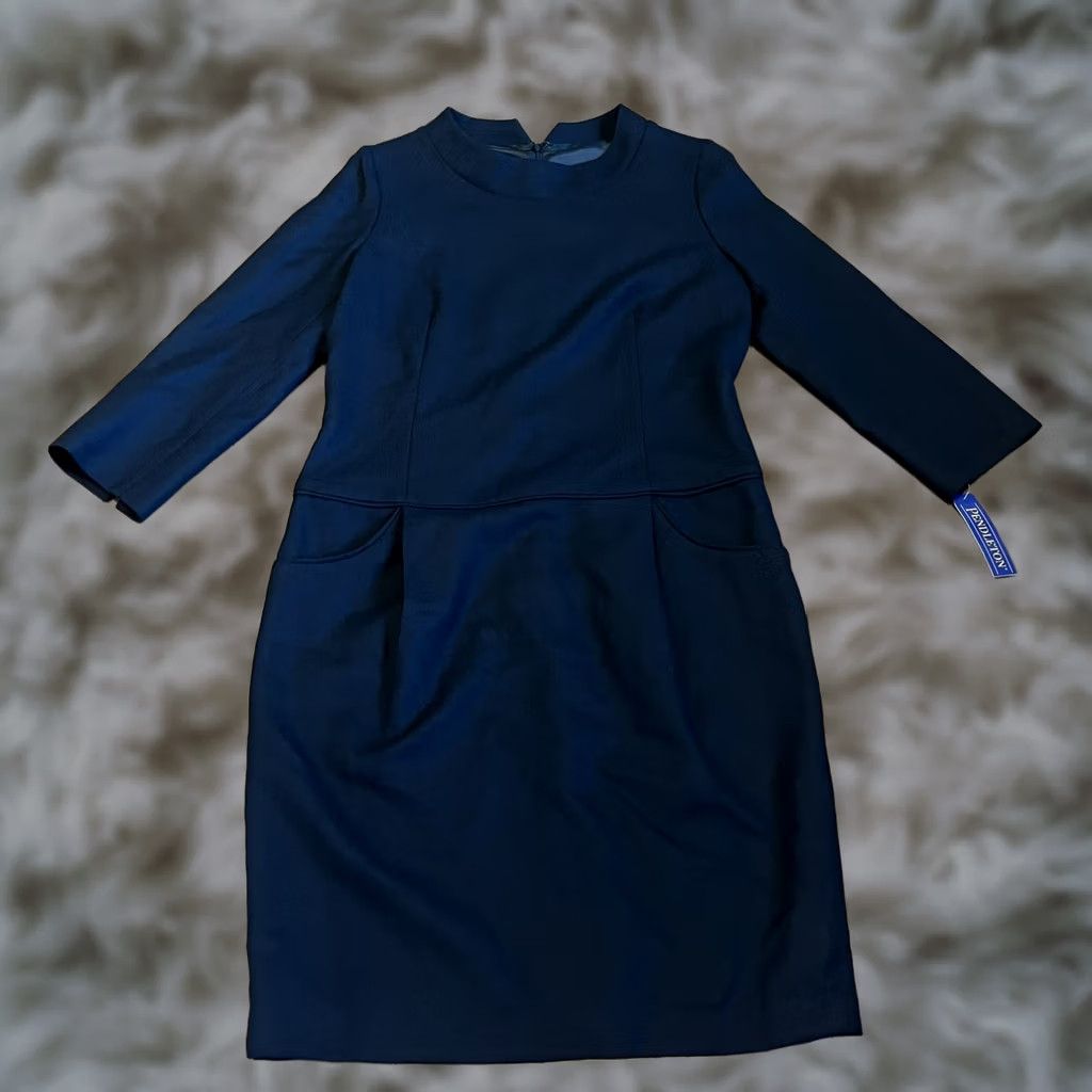 Pendleton VINTAGE Pendleton Sheath Dress Shirt Womens 100% Wool Black 6 USA TJ029 Knee Length 3/4 Sleeve Womens Size M / US 6-8 / IT 42-44 - 1 Thumbnail