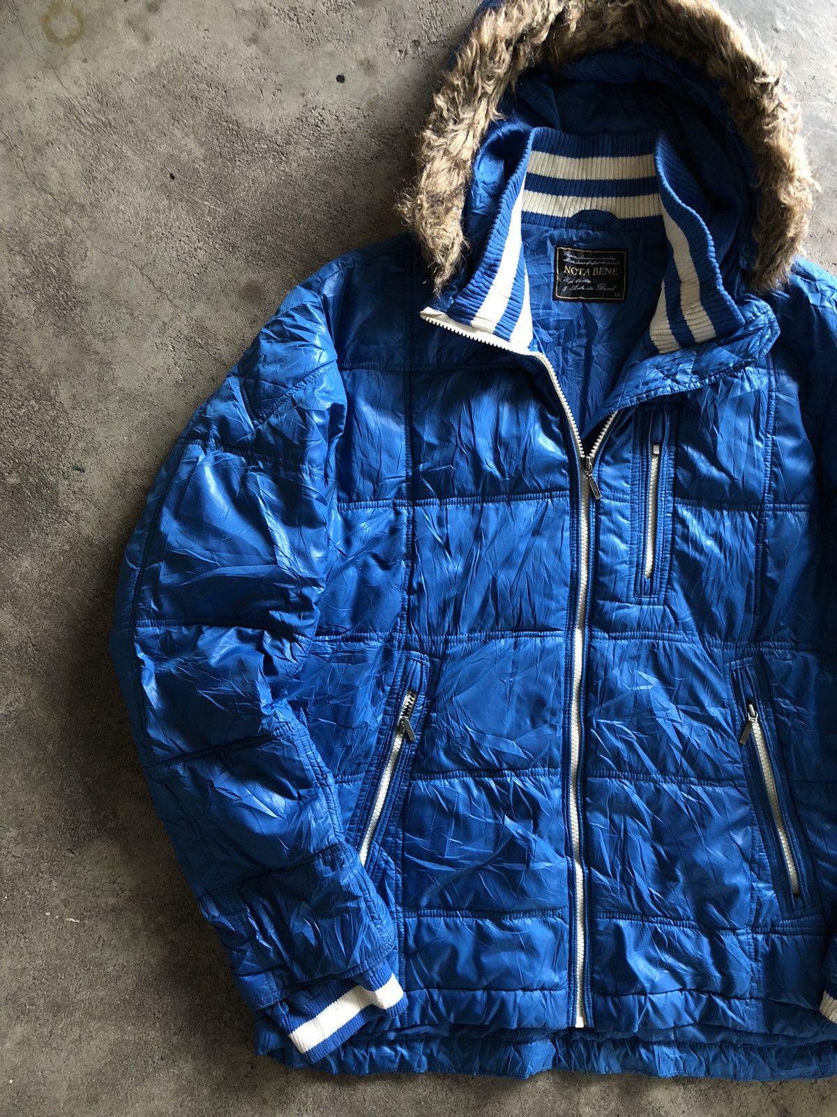 If Six Was Nine × Japanese Brand × Le Grande Bleu (L.G.B.) JAPANESE NOTA BENE JACKET FUR HOODIE LGBSTYLE Size US L / EU 52-54 / 3 - 4 Thumbnail
