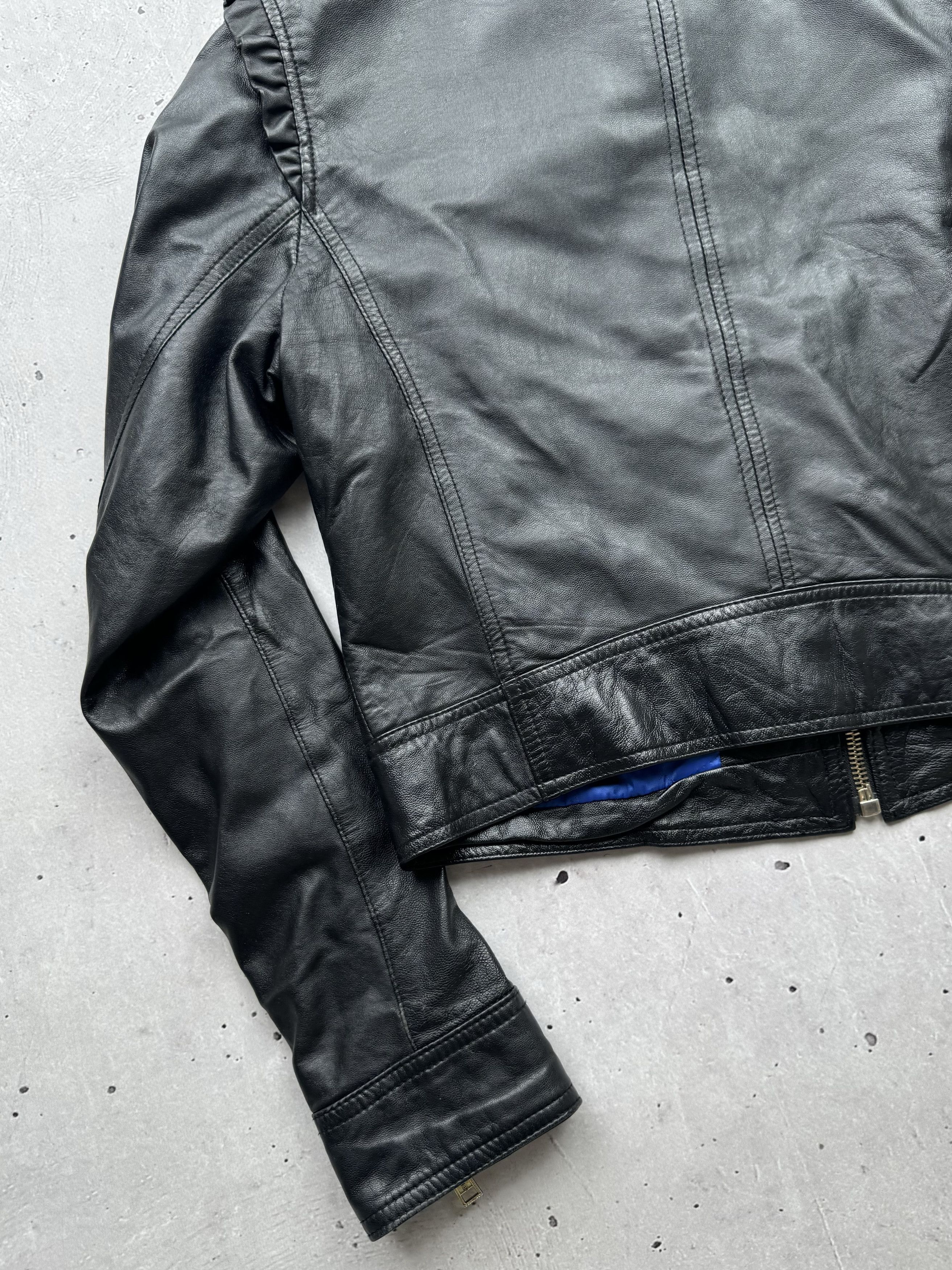 Dsquared2 × Genuine Leather × Vintage Dsquared2 Multi Zipped Lamb Leather Bomber Jacket Size M / US 6-8 / IT 42-44 - 12 Thumbnail