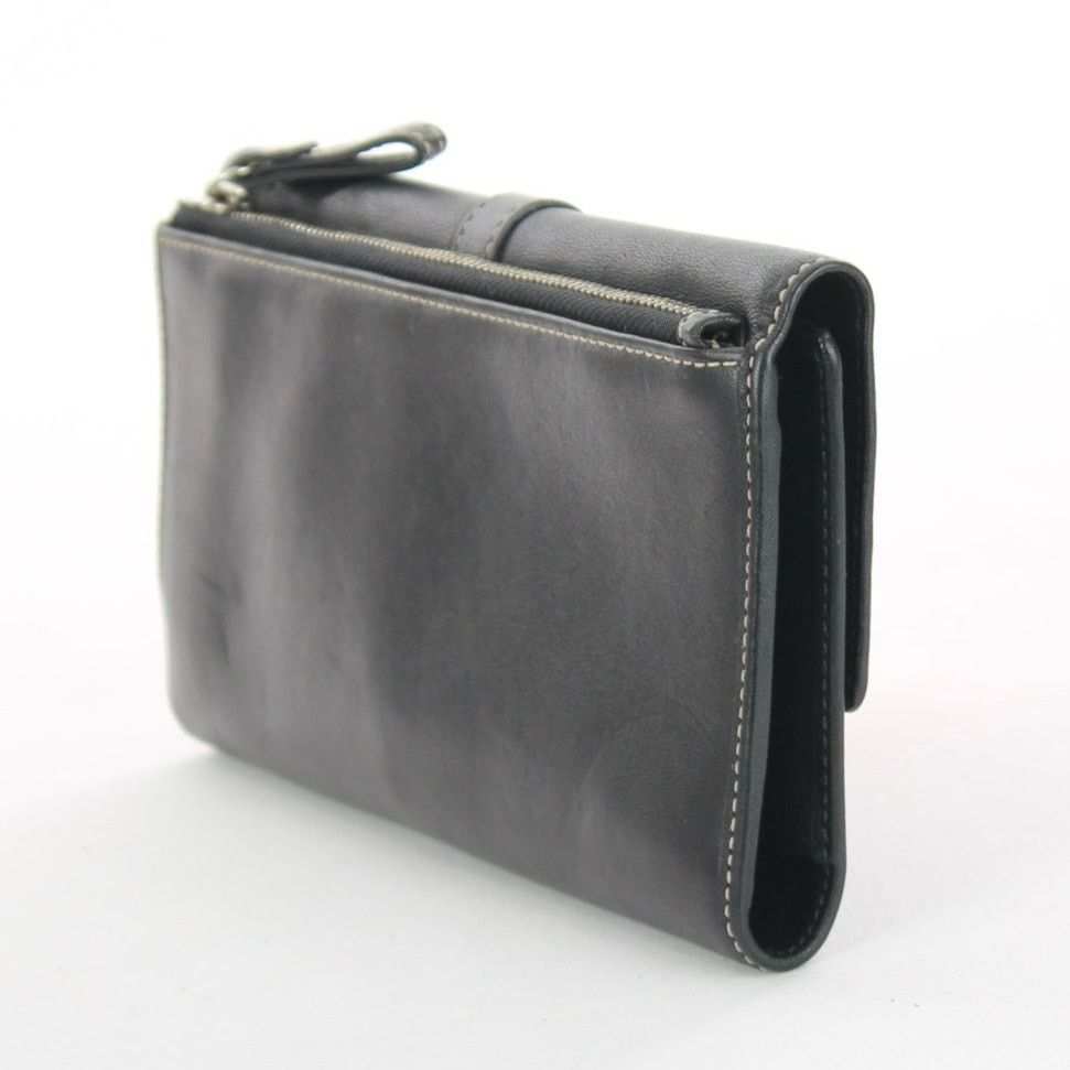 Coach Coach Vintage Black LeatherTrifold Checkbook Wallet Size ONE SIZE - 4 Thumbnail