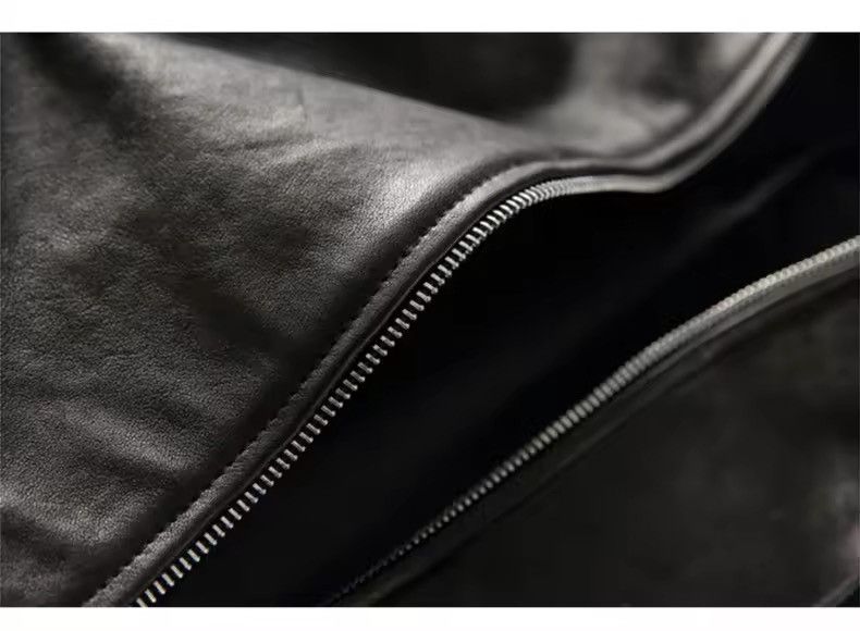Japanese Brand × Leather Elegant Cool Black Pu Leather Vest Hoodie Size US XL / EU 56 / 4 - 14 Thumbnail