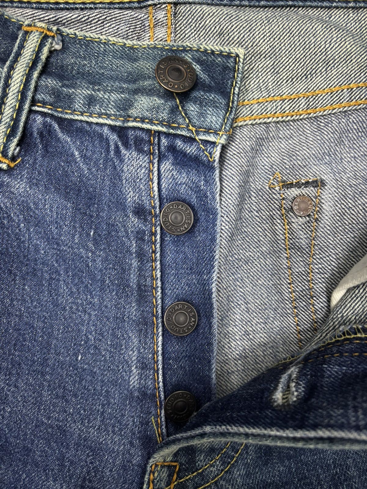 Studio D'Artisan STUDIO D'ARTISAN SELVEDGE DISTRESSED DENIM JEANS Size US 28 / EU 44 - 13 Thumbnail