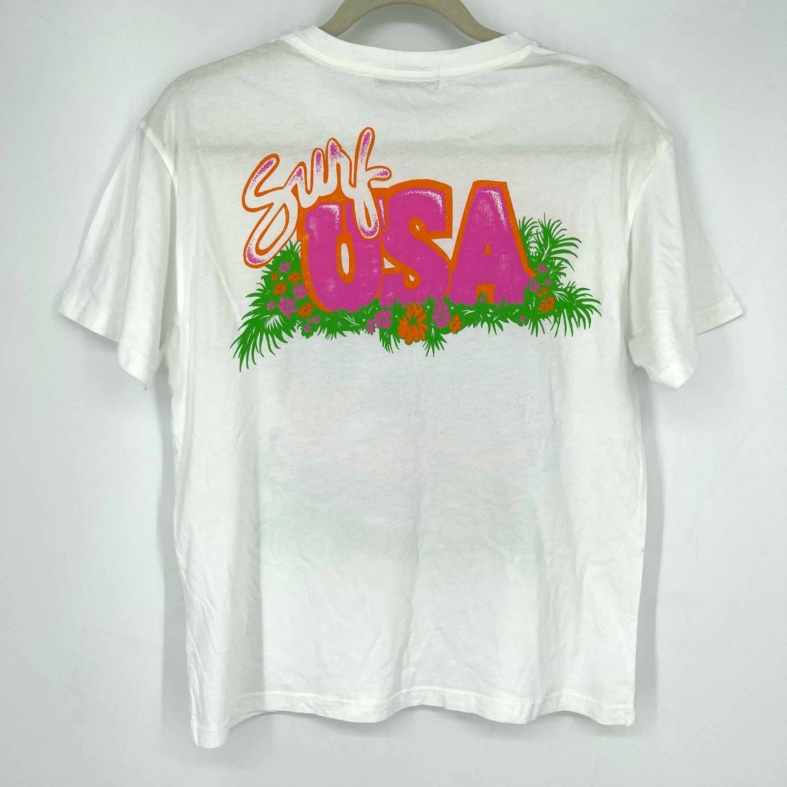 Daydreamer Daydreamer The Beach Boys Surf USA Boyfriend Tee XS White Size XS / US 0-2 / IT 36-38 - 3 Thumbnail
