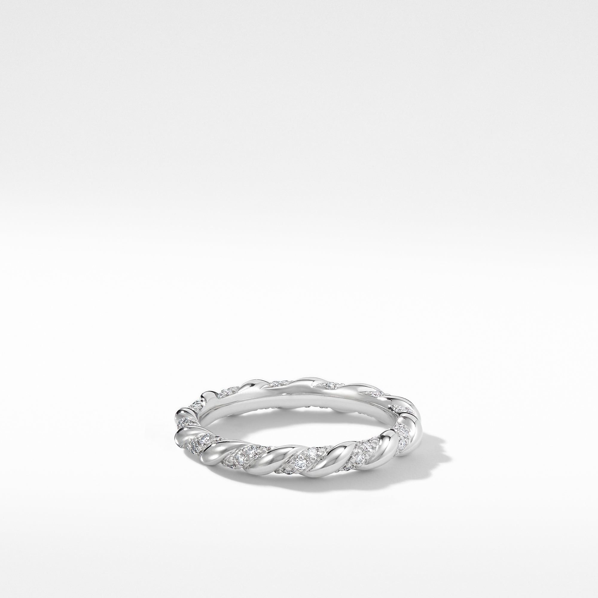 David Yurman o1w1db10325 Platinum with Pave Diamonds Size ONE SIZE - 1 Thumbnail