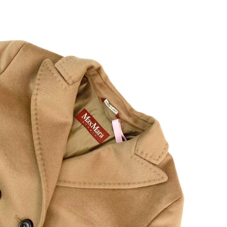 Max Mara Max Mara Wool brown double-breasted coat Size M / US 6-8 / IT 42-44 - 3 Thumbnail