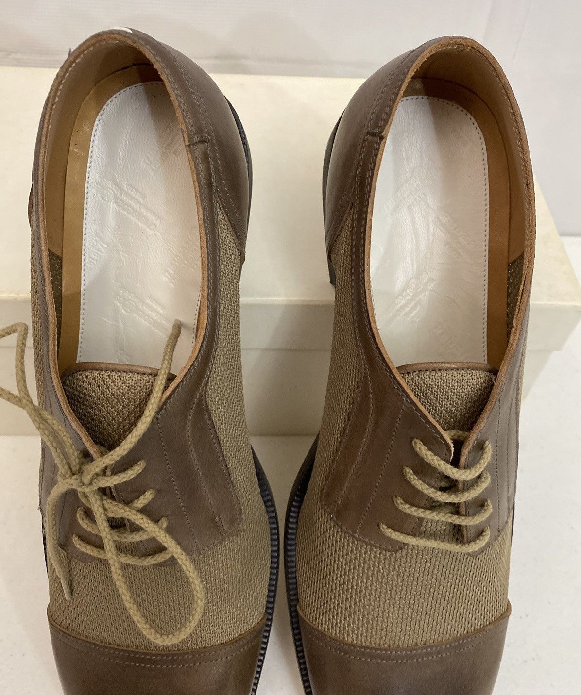 Maison Margiela Maison Margiela 22 🇮🇹 Brown Captoe Hybrid Mesh Derby 11 New Size US 11 / EU 44 - 8 Thumbnail
