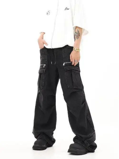 Jean Koizumi x Ayano Cargo Baggy Wide Leg Denim Jeans Size US 32 / EU 48 - 2 Thumbnail