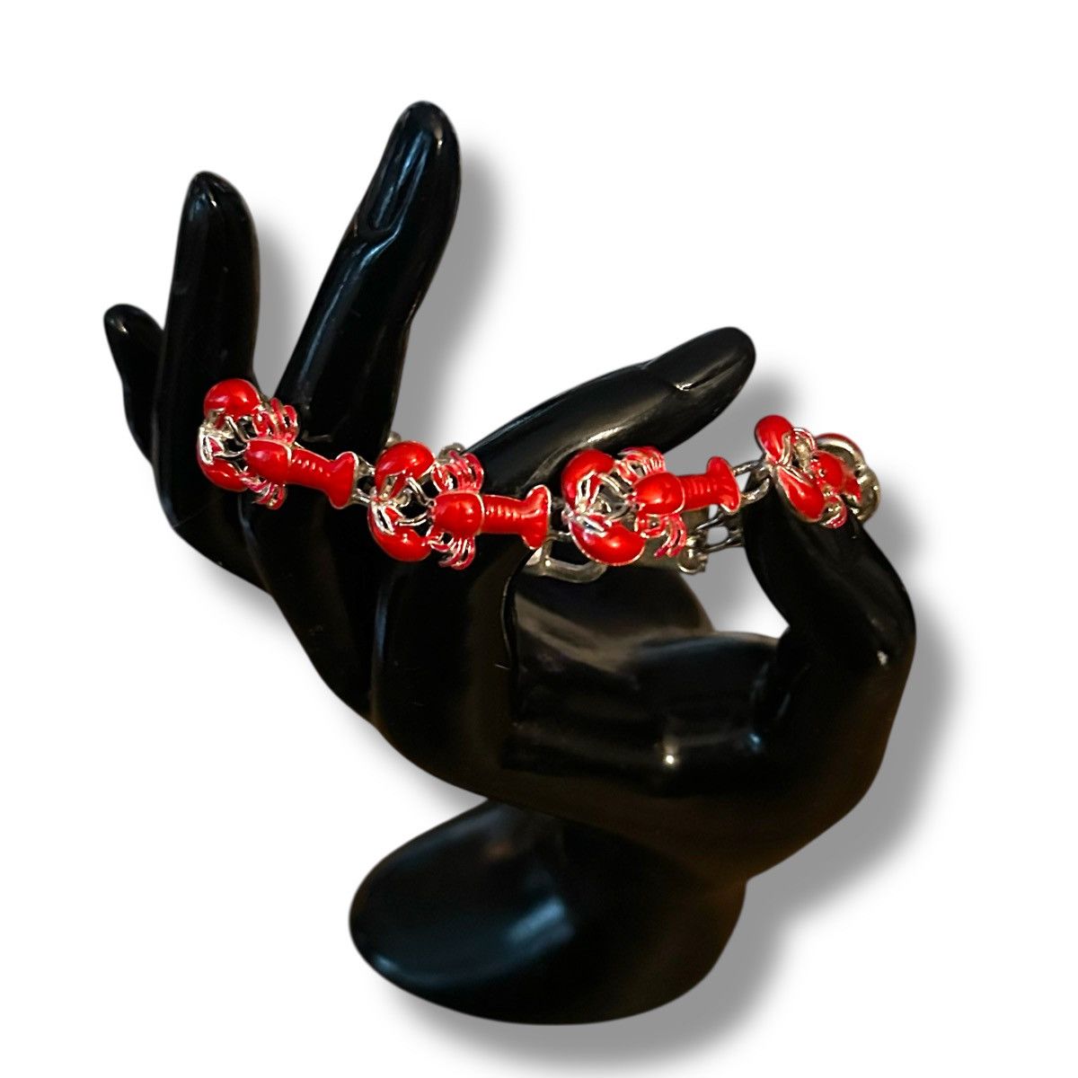 Vintage Vintage red lobster link bracelet Size ONE SIZE - 3 Thumbnail