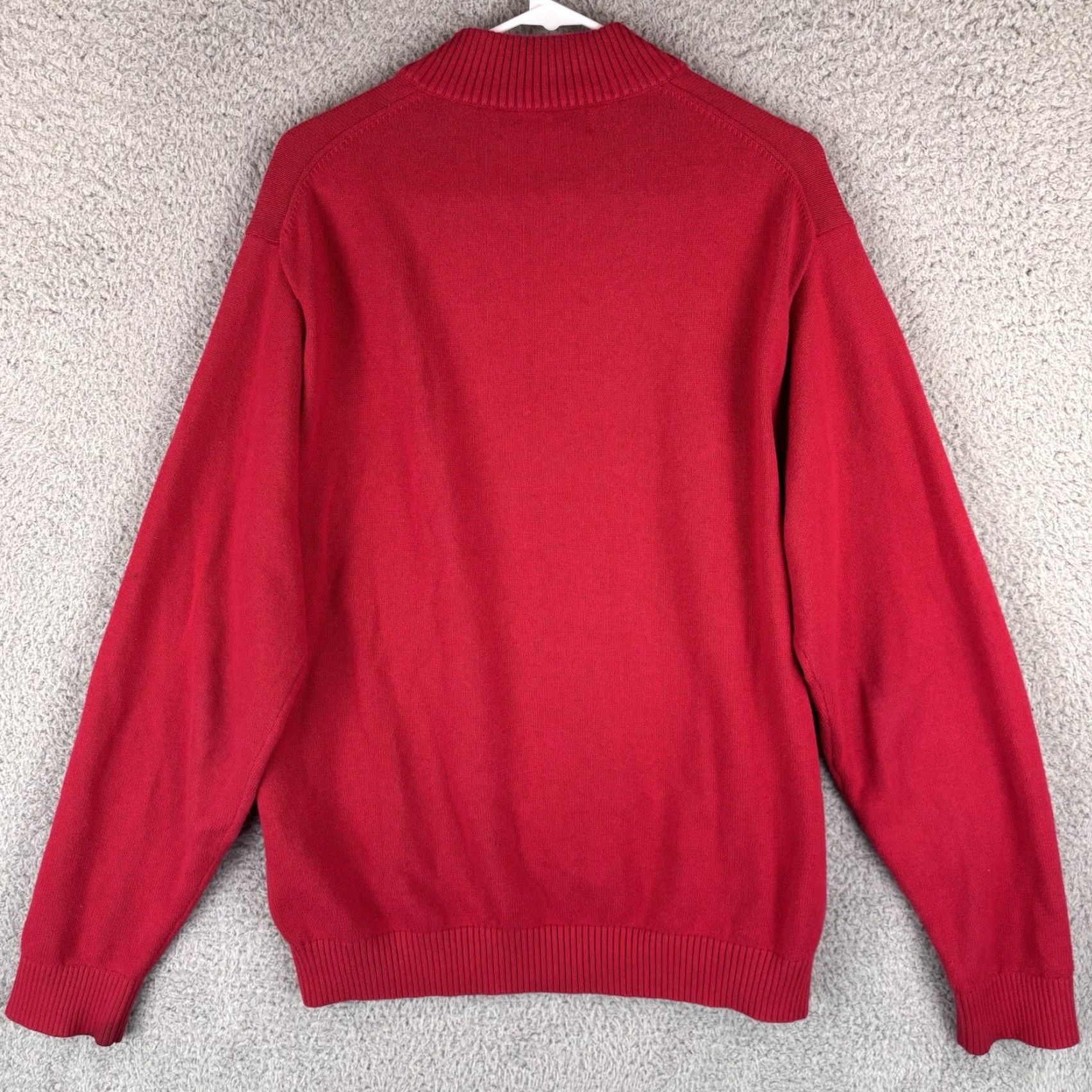 Vineyard Vines Vineyard Vines Sweater Mens M Red 1/4 Zip Pullover Cashmere Blend Preppy Knit Mock Neck Whale Design Classic Nautical Pull-over Fashion Pullover Mens Size US M / EU 48-50 / 2 - 4 Thumbnail