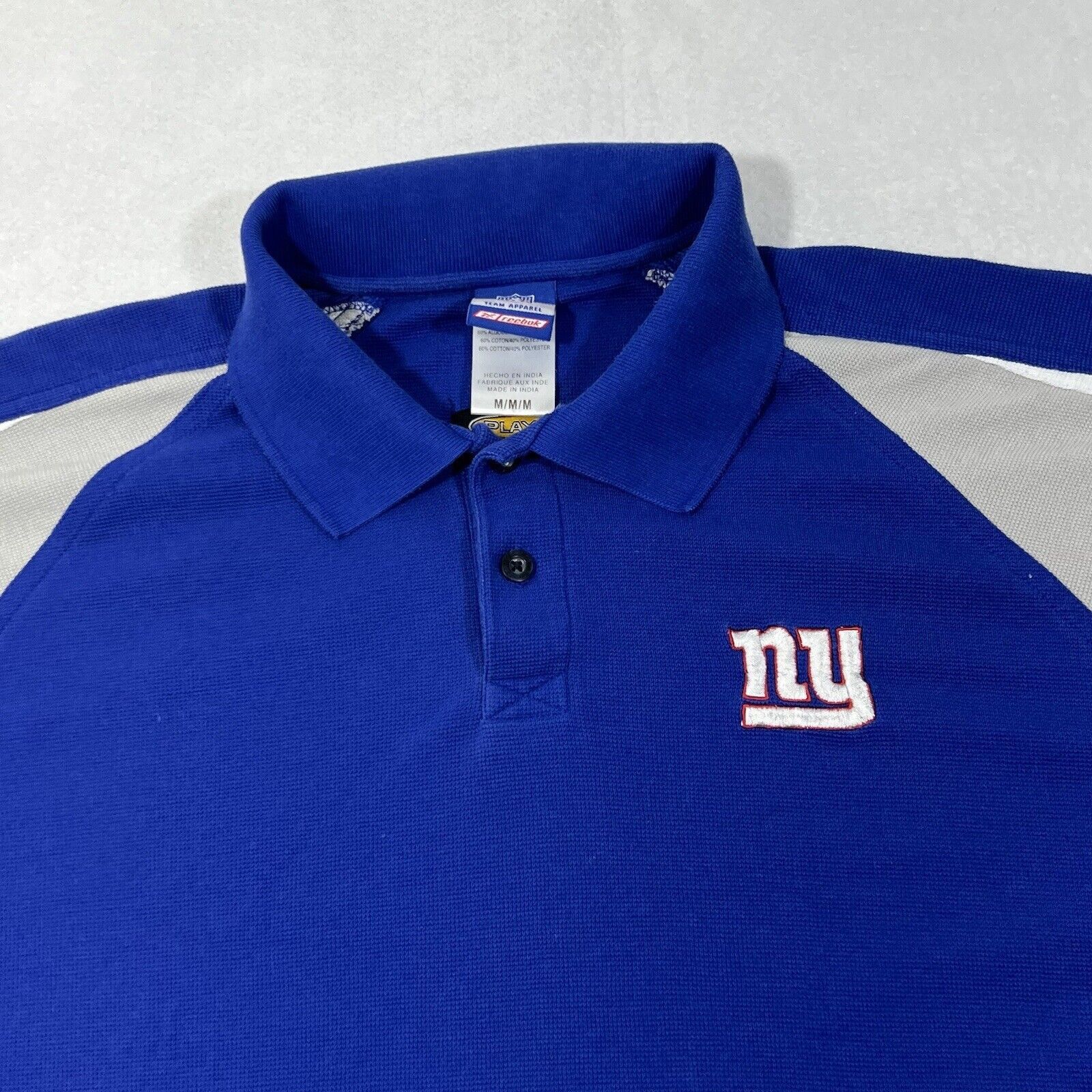 Reebok Reebok NFL New York Giants Loose Fit Short Sleeve Polo Size US M / EU 48-50 / 2 - 2 Thumbnail