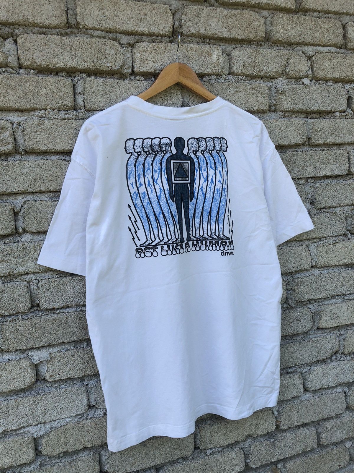 Vintage × Zara Streetwear Zara Act Like A Human X dnwr Art Tshirt Size US XL / EU 56 / 4 - 4 Thumbnail