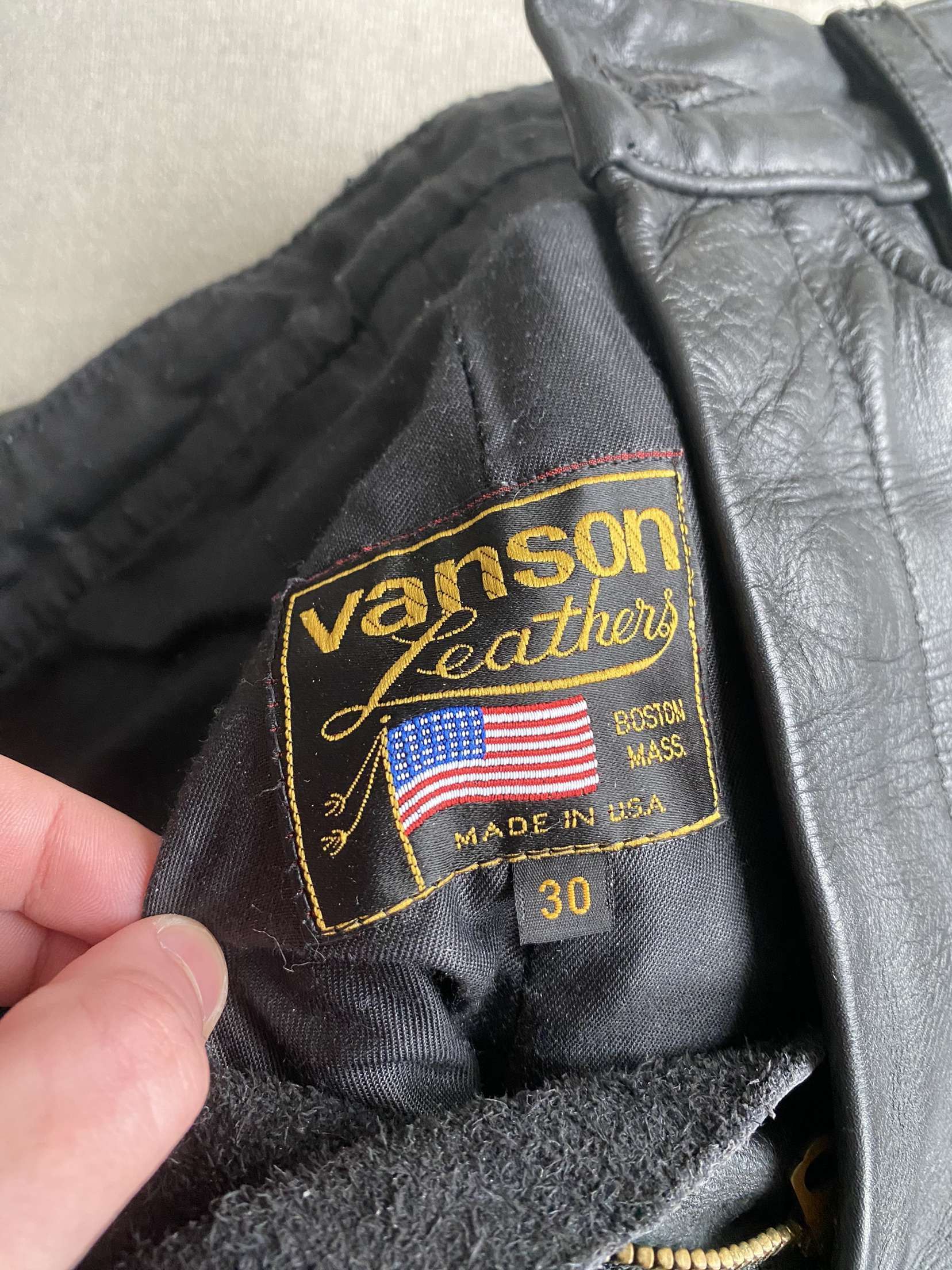 Vanson Leathers Leather Jeans Size US 30 / EU 46 - 3 Thumbnail