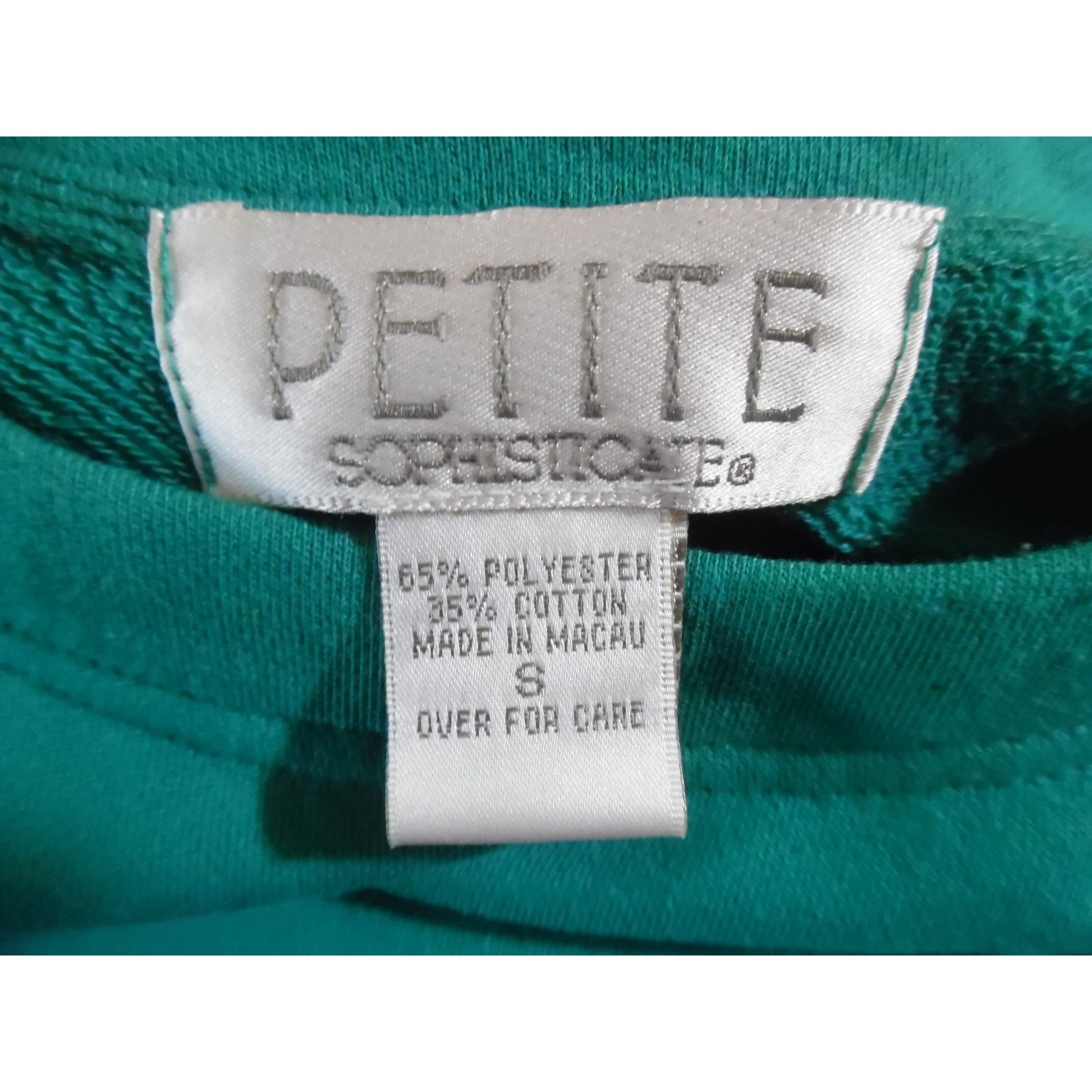 Other Petite Sophisticate Color Block Sweatshirt Shirt Sz S 1990s Size S / US 4 / IT 40 - 3 Thumbnail