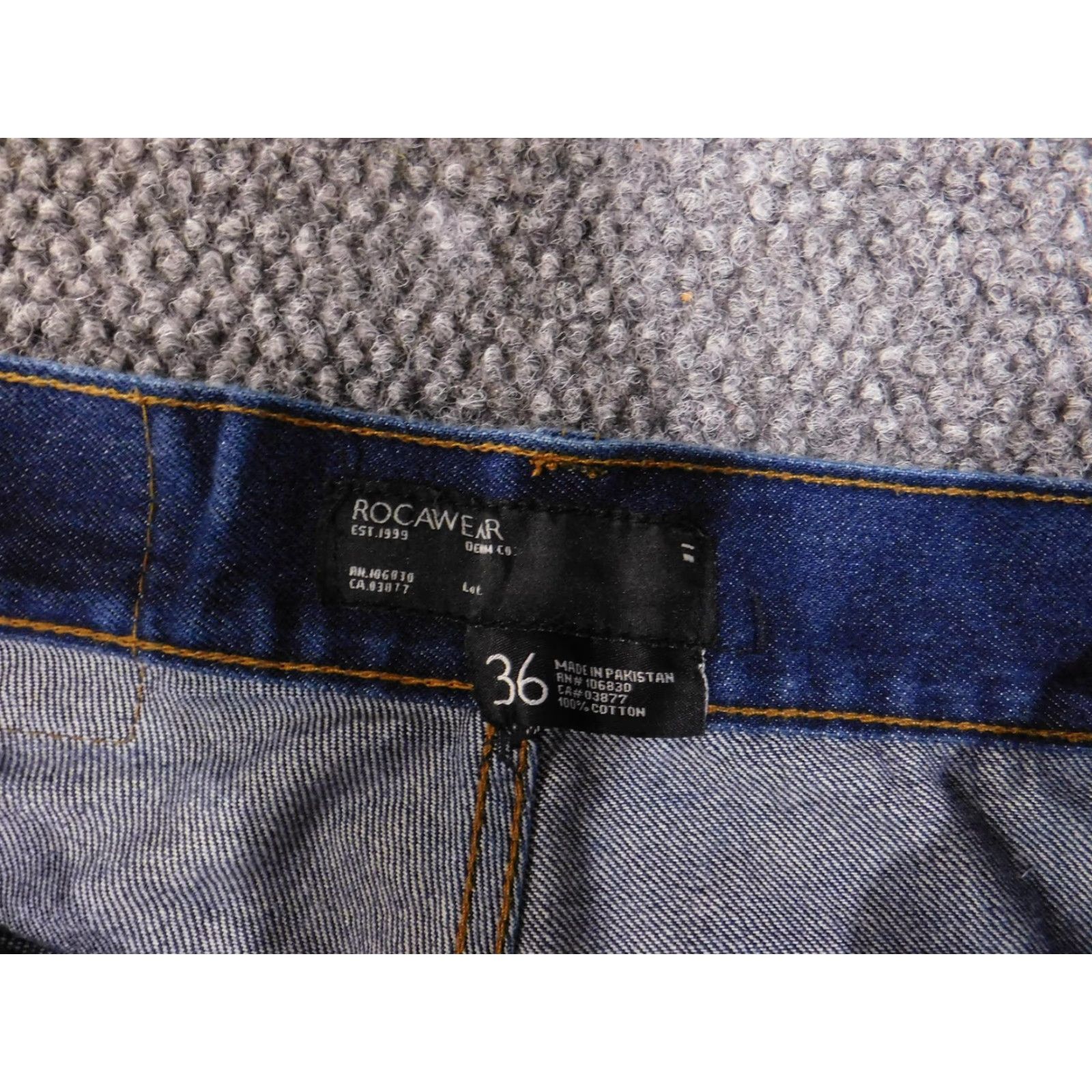 Rocawear Rocawear Jeans Mens 36 Blue Denim Baggy Wide-Leg Loose Fit Streetwear Y2K Washed Mens 36 Jeans Size US 36 / EU 52 - 6 Thumbnail