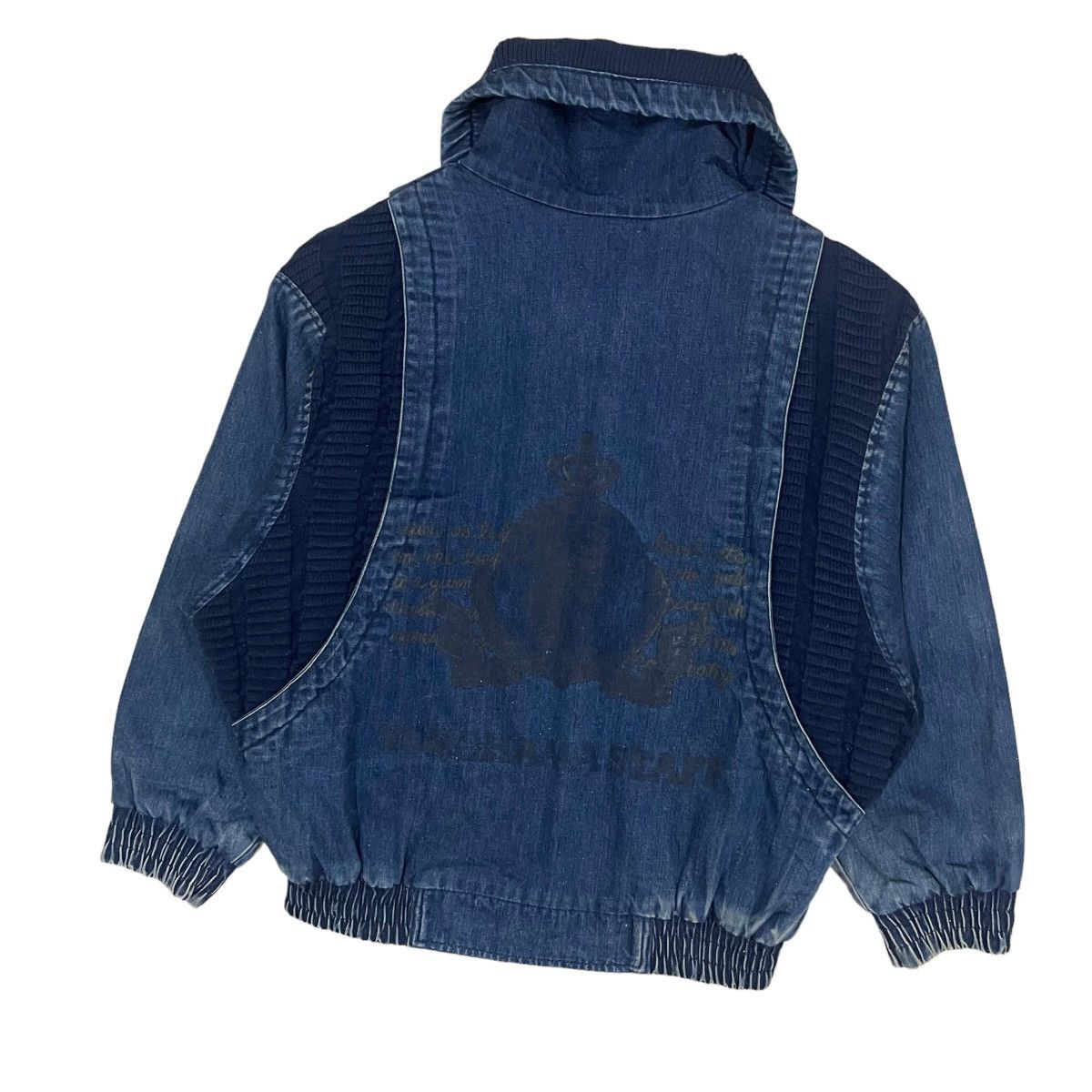 Japanese Brand Vintage HAMA-STA Denim Bomber Style Jacket Size US M / EU 48-50 / 2 - 7 Thumbnail