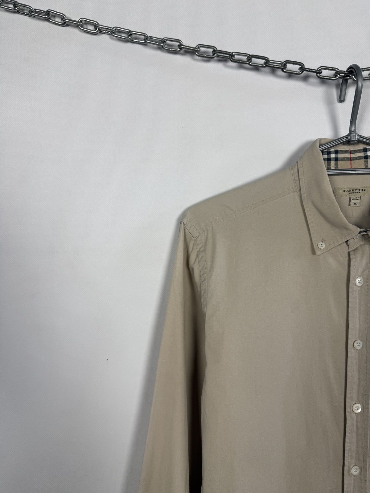 Burberry Burberry London Long Sleeve Shirt Button Up Cotton Size M Size US M / EU 48-50 / 2 - 3 Thumbnail