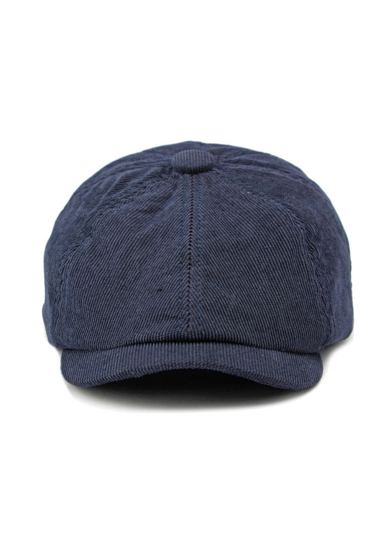 Other British Vintage Blue Corduroy Octagonal Hat Size ONE SIZE - 2 Thumbnail
